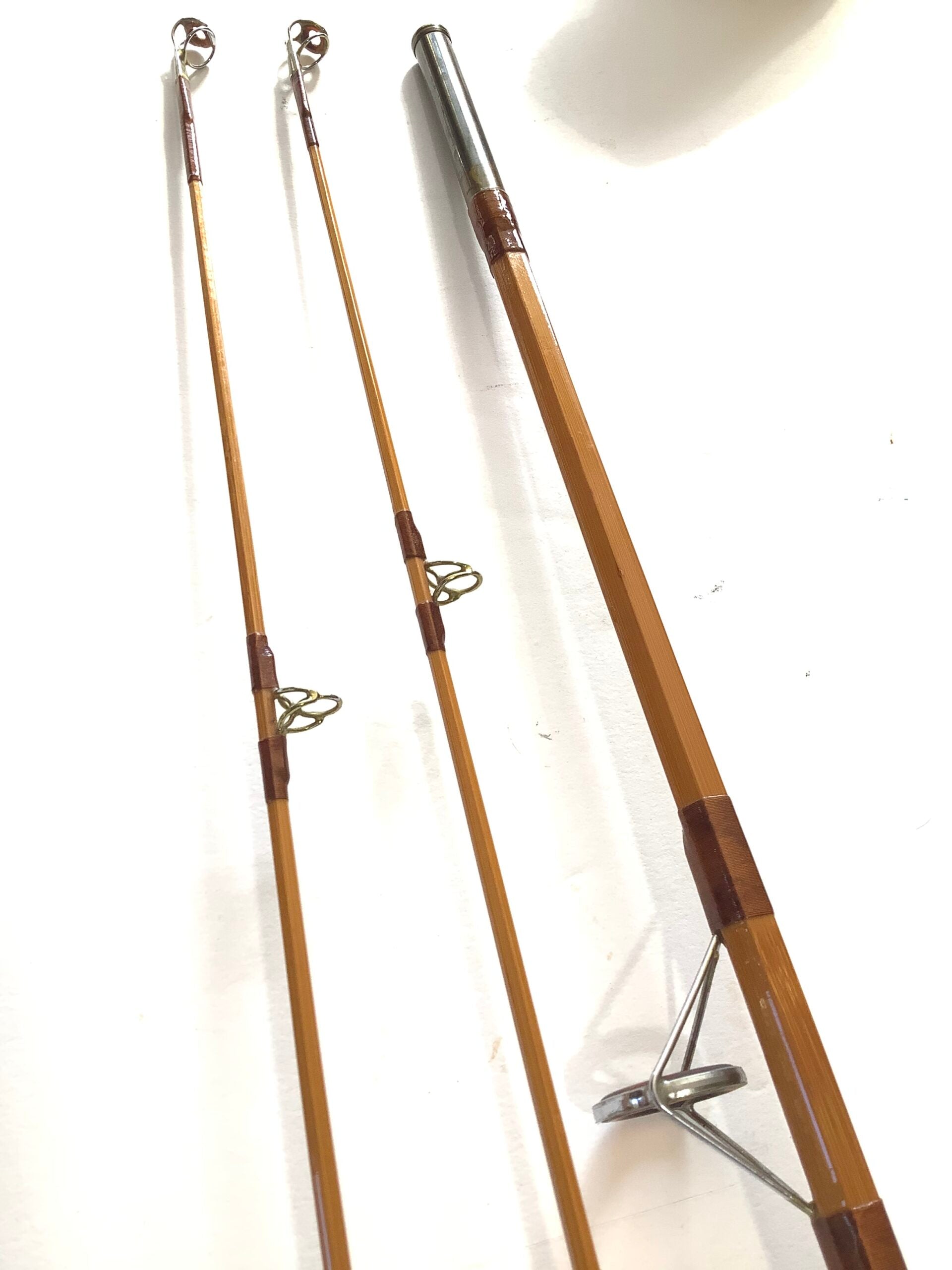 Scarce ALLCOCK Co 10FT CARP/AVON Two tips Built Cane Rod