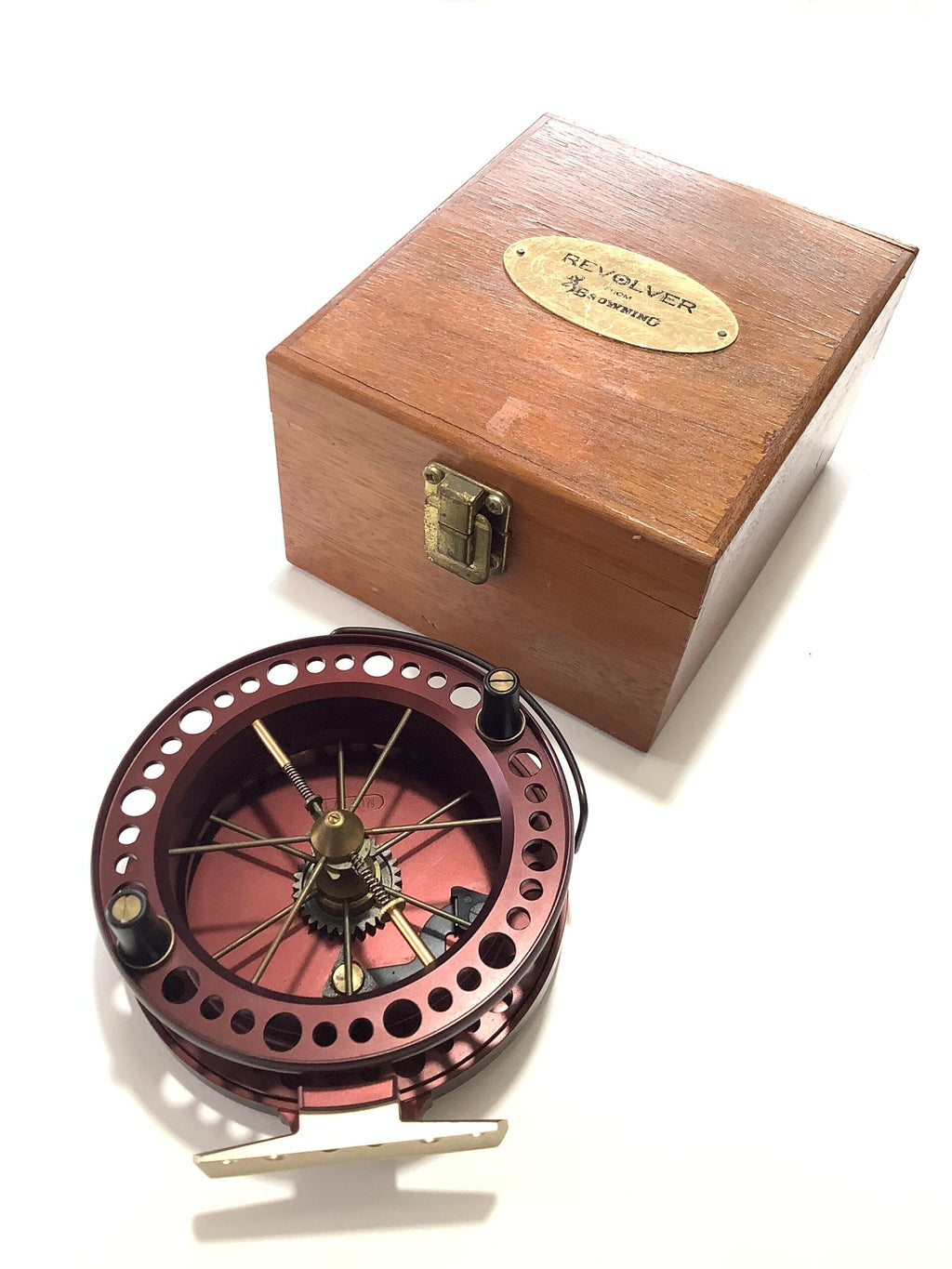 The BROWNING REVOLVER Centrepin Reel – Antique & Vintage Fishing Tackle
