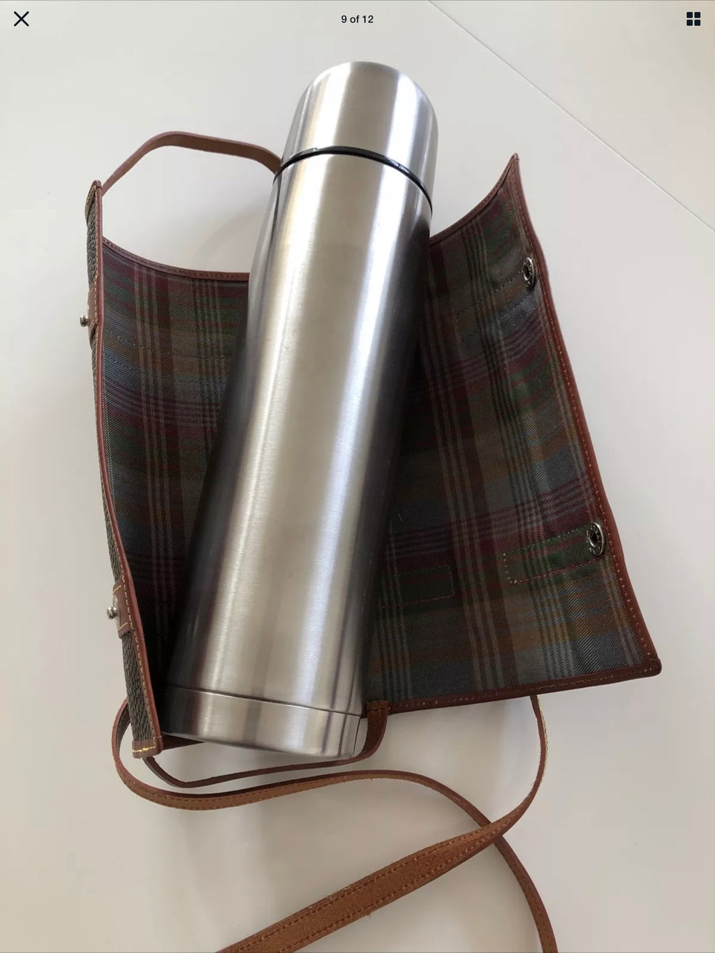 Mulberry of England Scotch Grain Flask Carrier