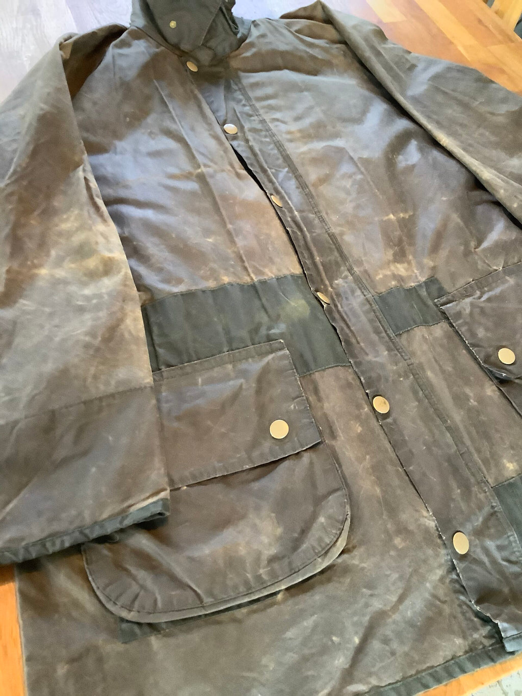 Rare one off Up-Cycled Barbour XL Unique Vintage waxed coat