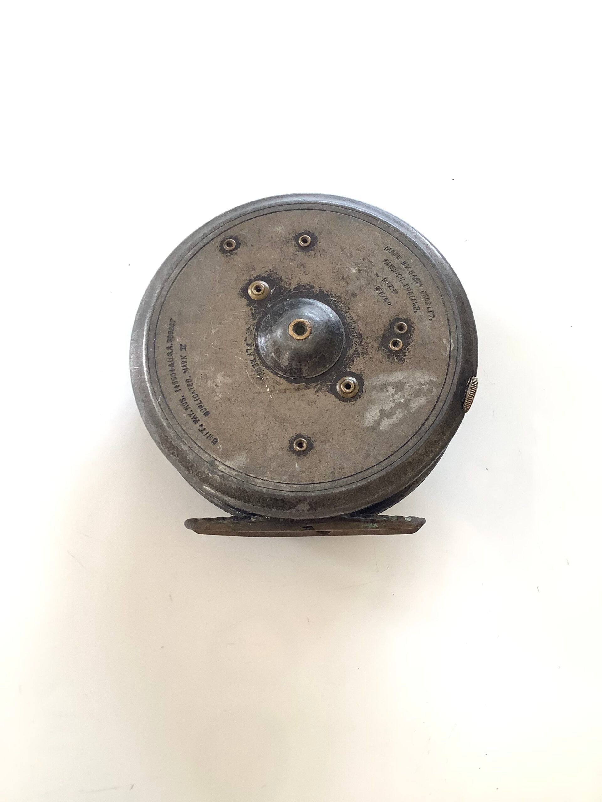 Antique Hardy Bros Dup MKII 3 5/8” Trout Fly Reel with tension adjuster