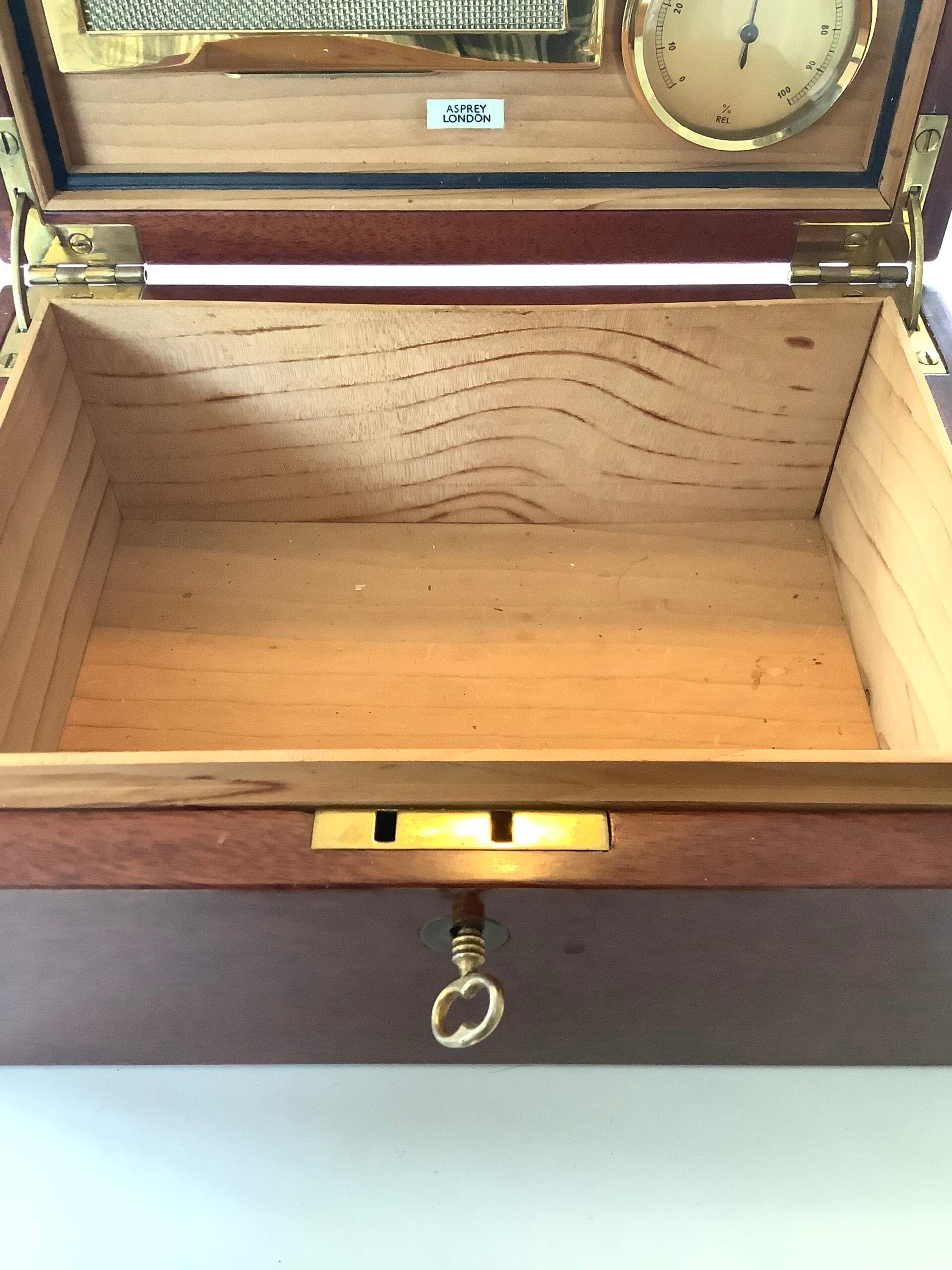 Vintage Asprey Of London Cigar Humidor Smokers Cabinet