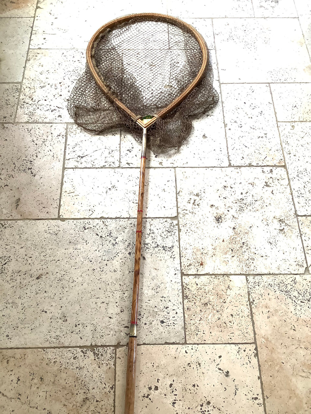 Dave Pearce Hand Built Landing Net Head with Pole