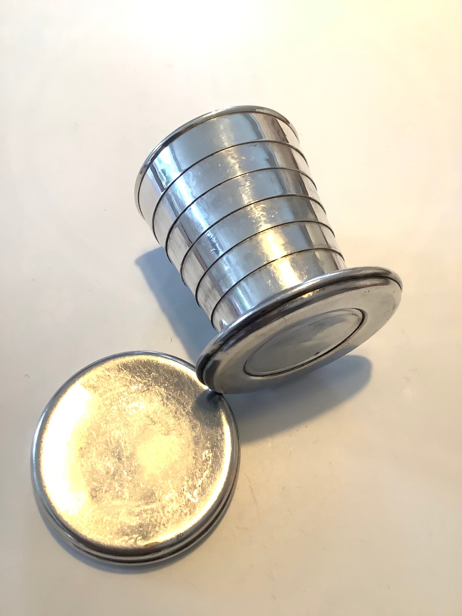 Antique collapsible Stirrup Cup