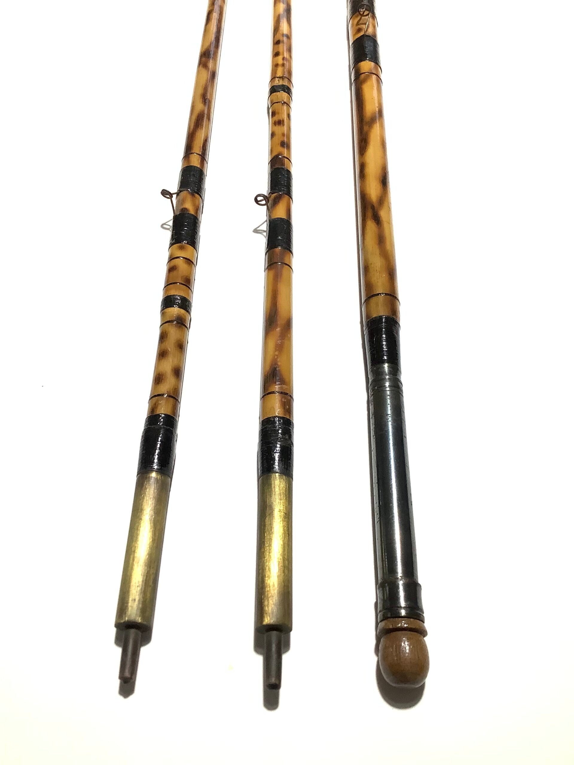 Rare HOMERS OF LONDON cane Float Rod with TWO TIPS.