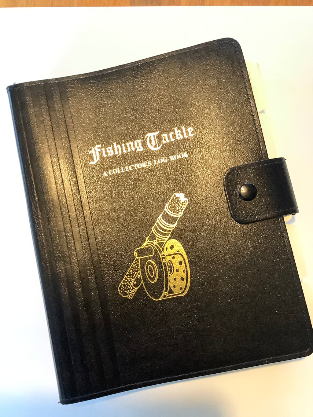 Fishing Tackle A collectors leather Log book by Graham Turner