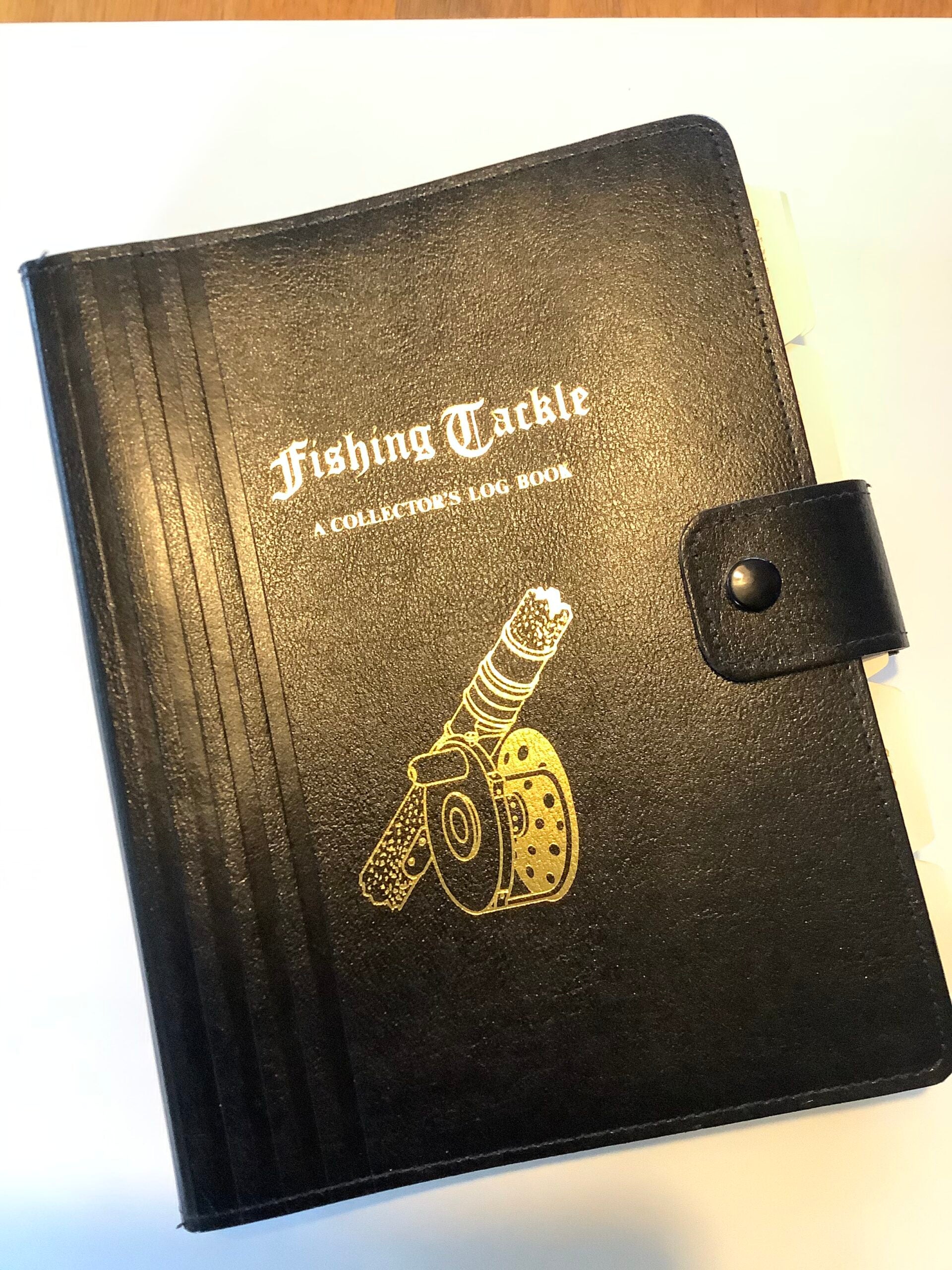Fishing Tackle A collectors leather Log book by Graham Turner