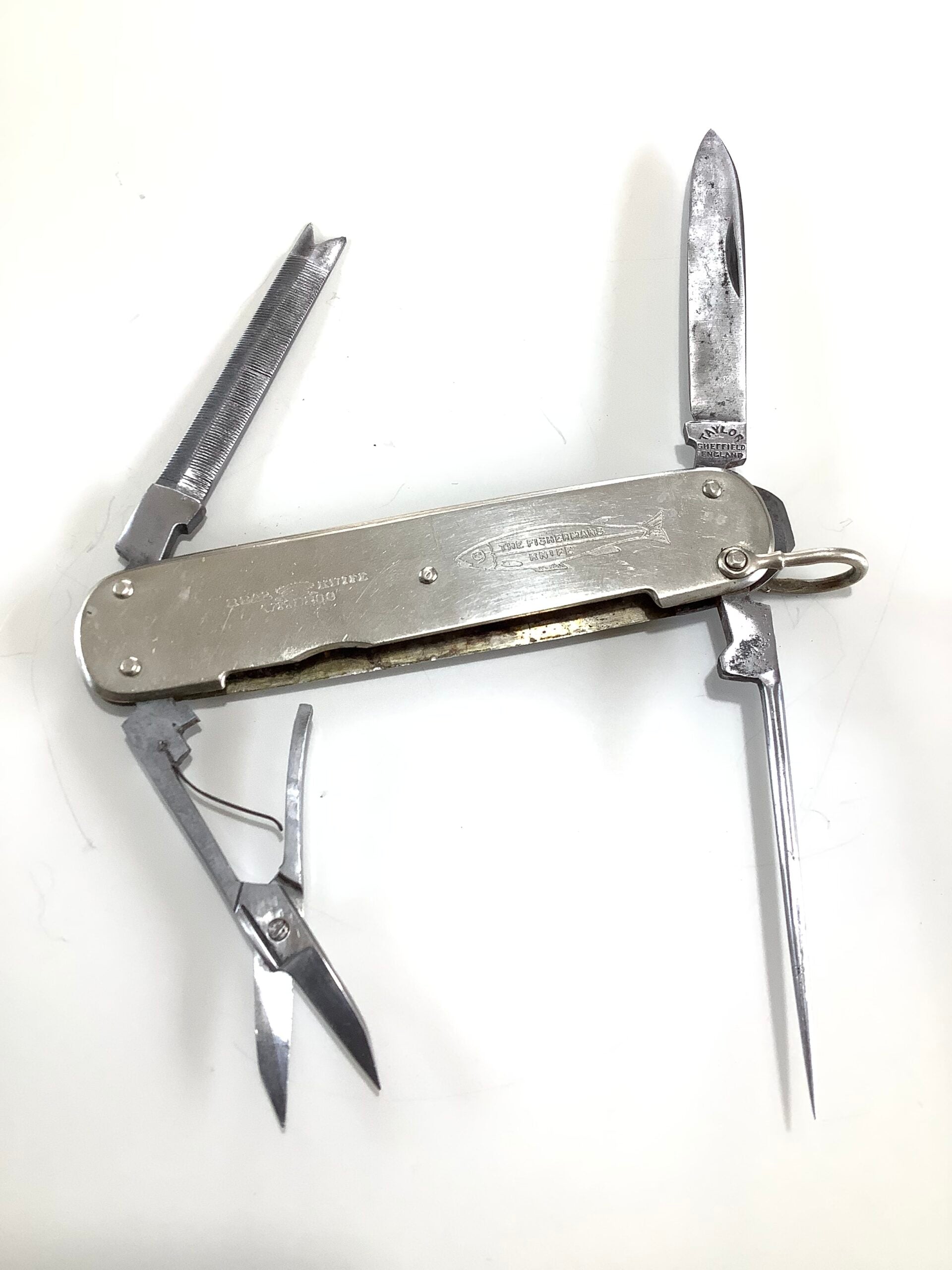 Antique Rare TAYLORS EYE WITNESS of Sheffield “ FISHERMANS “ Pocket Knife