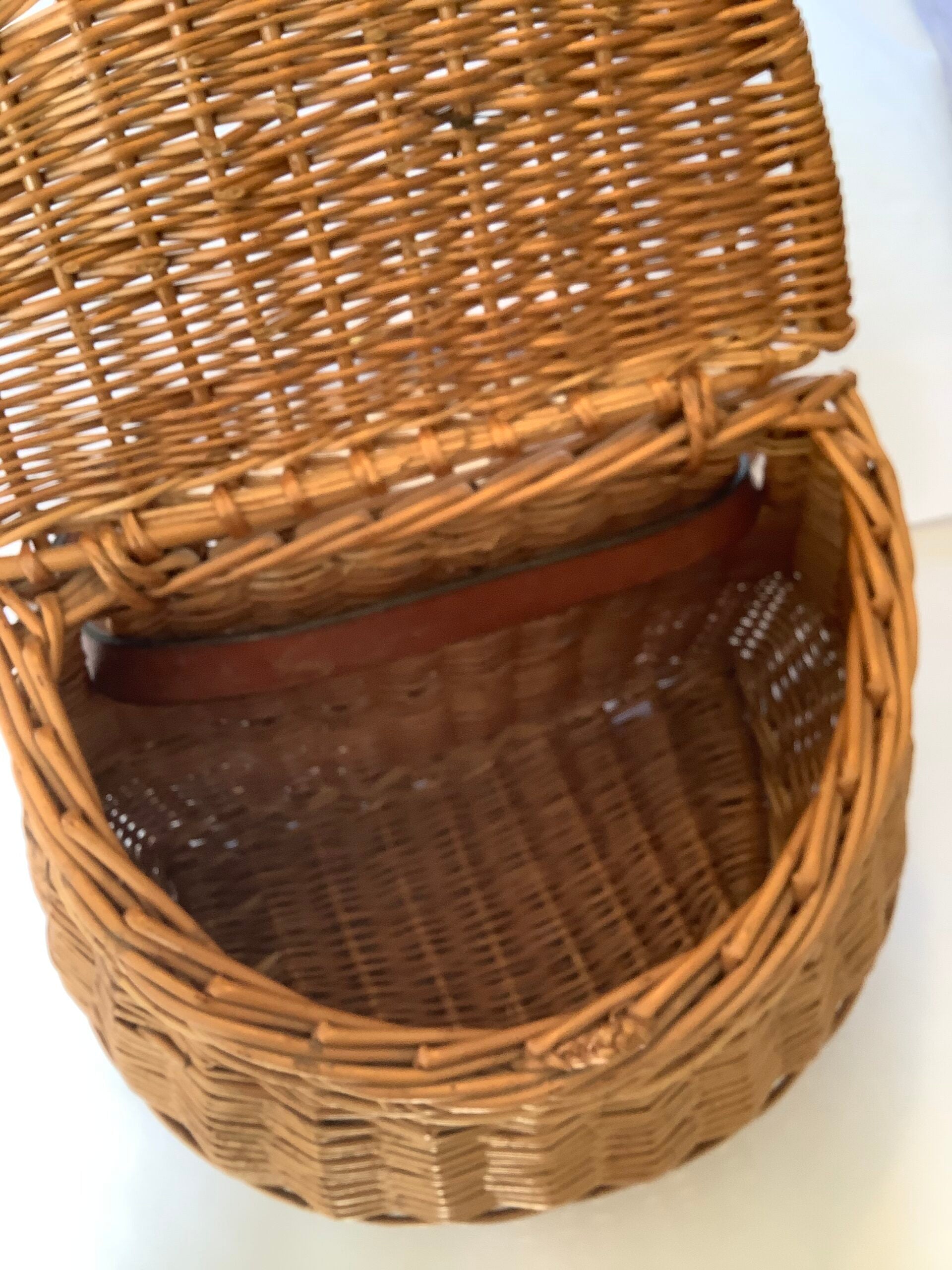 A Norfolk Basket Company Hand crafted Fisherman’s Creel