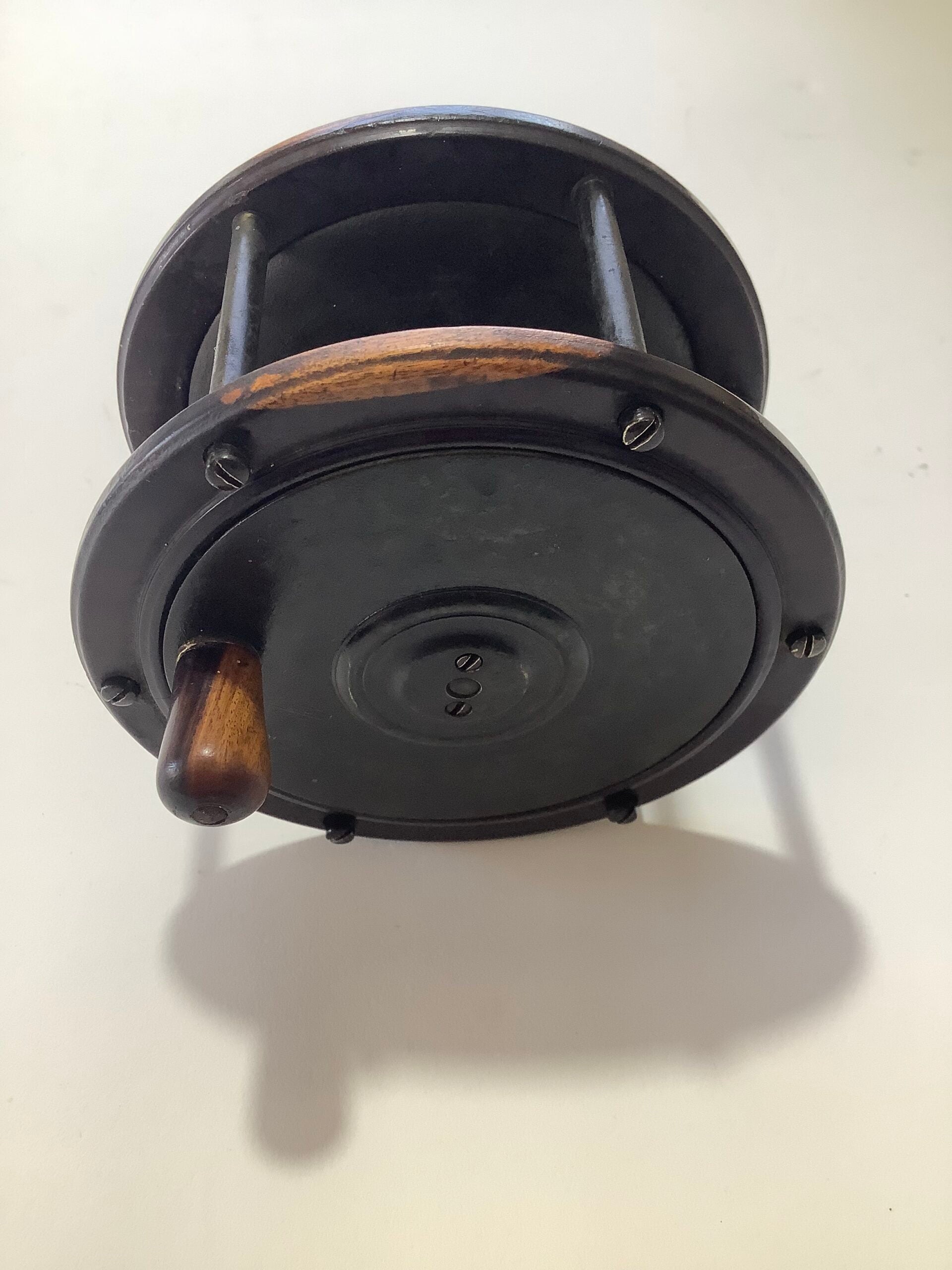 Antique Perth Salmon Fly Reel 4 1/2” Wide Drum