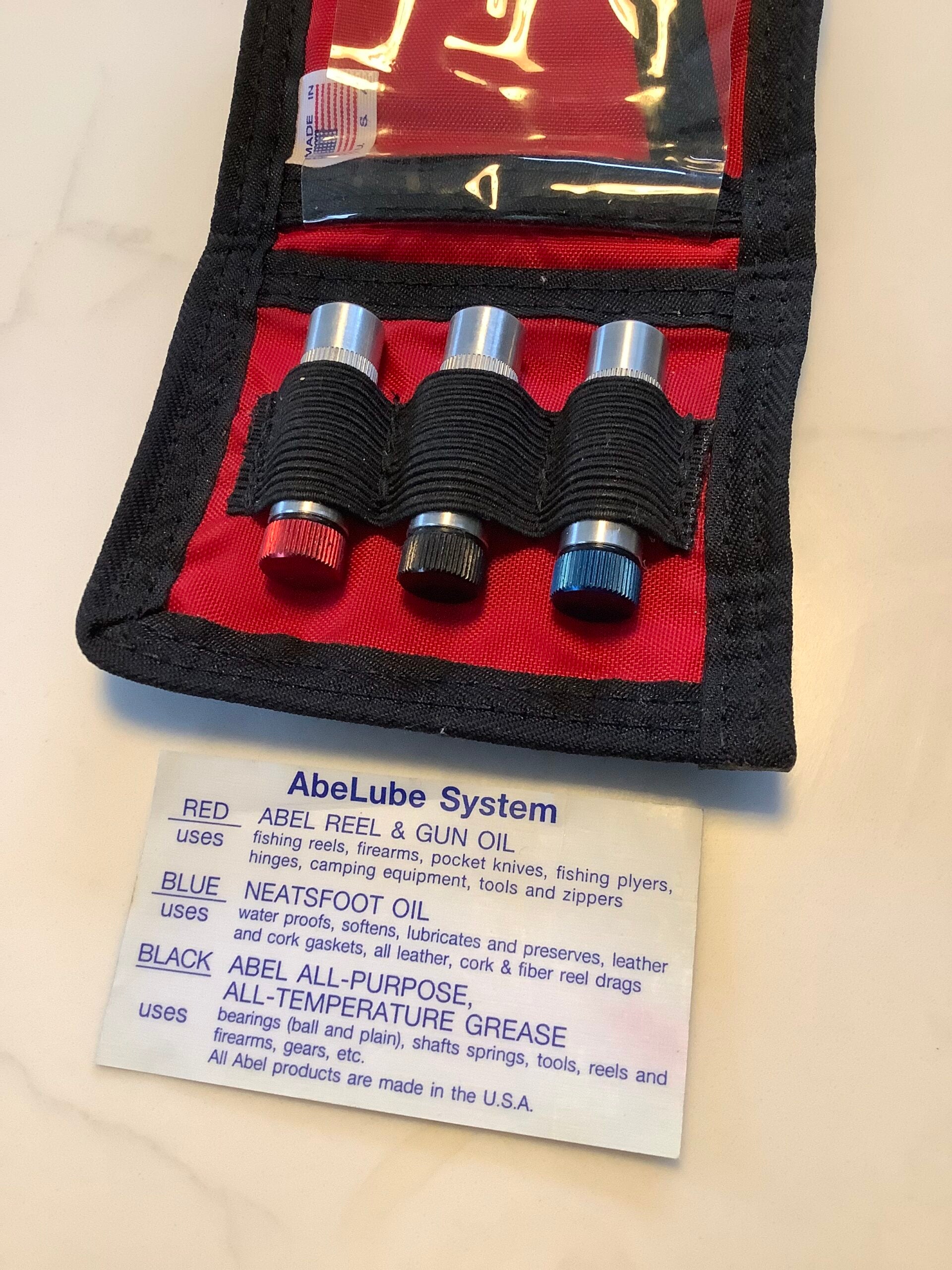ABEL Sportsman's Lube System for ABEL Fishing Reels etc..