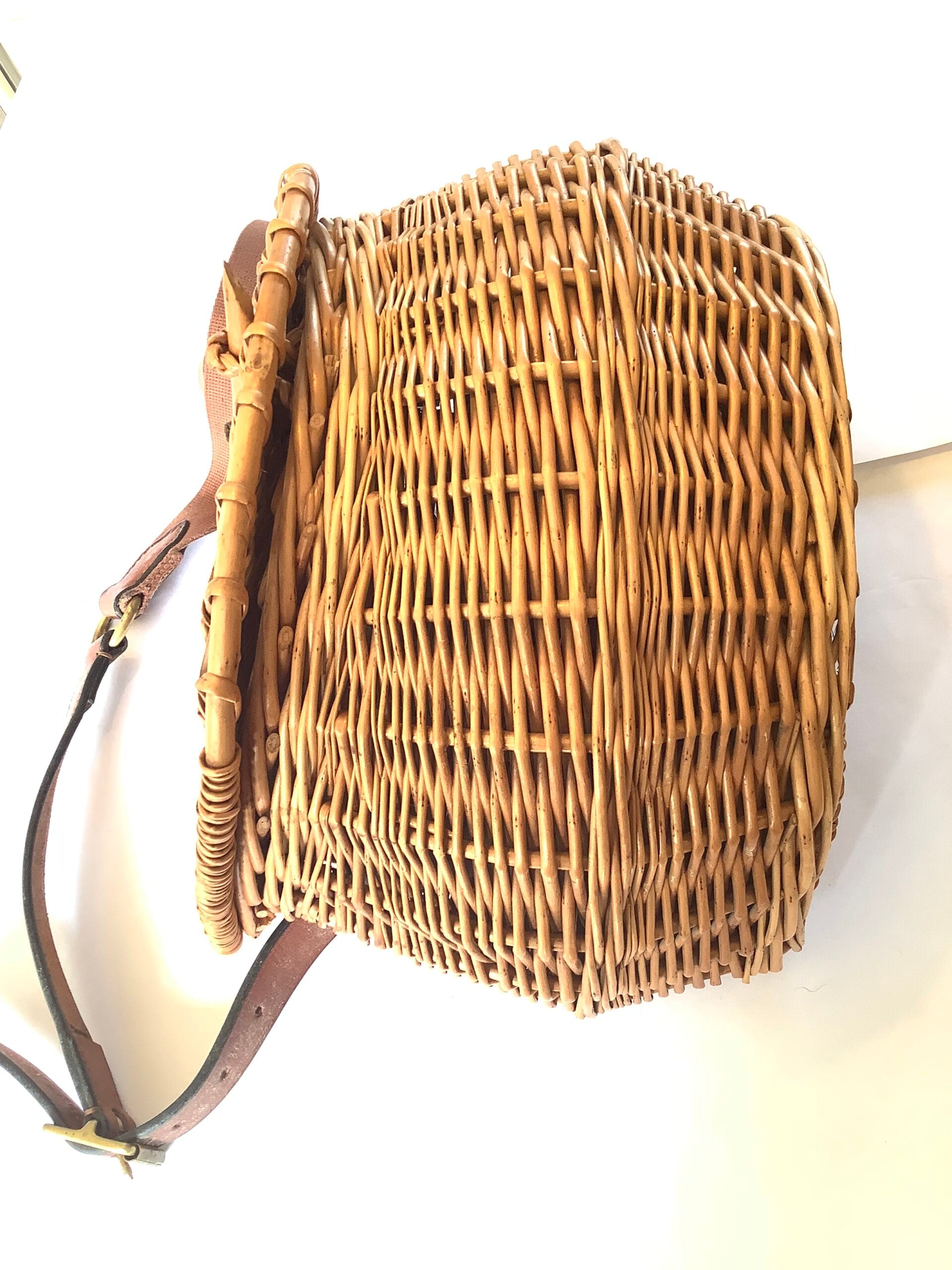 A Norfolk Basket Company Hand crafted Fisherman’s Creel