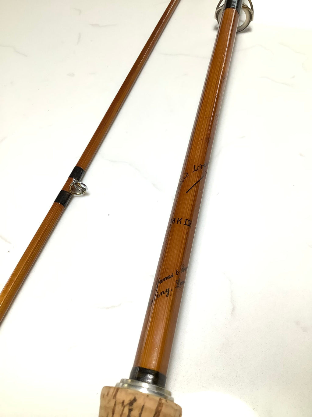Rare EALING B.JAMES MKIV Built Cane Carp Rod