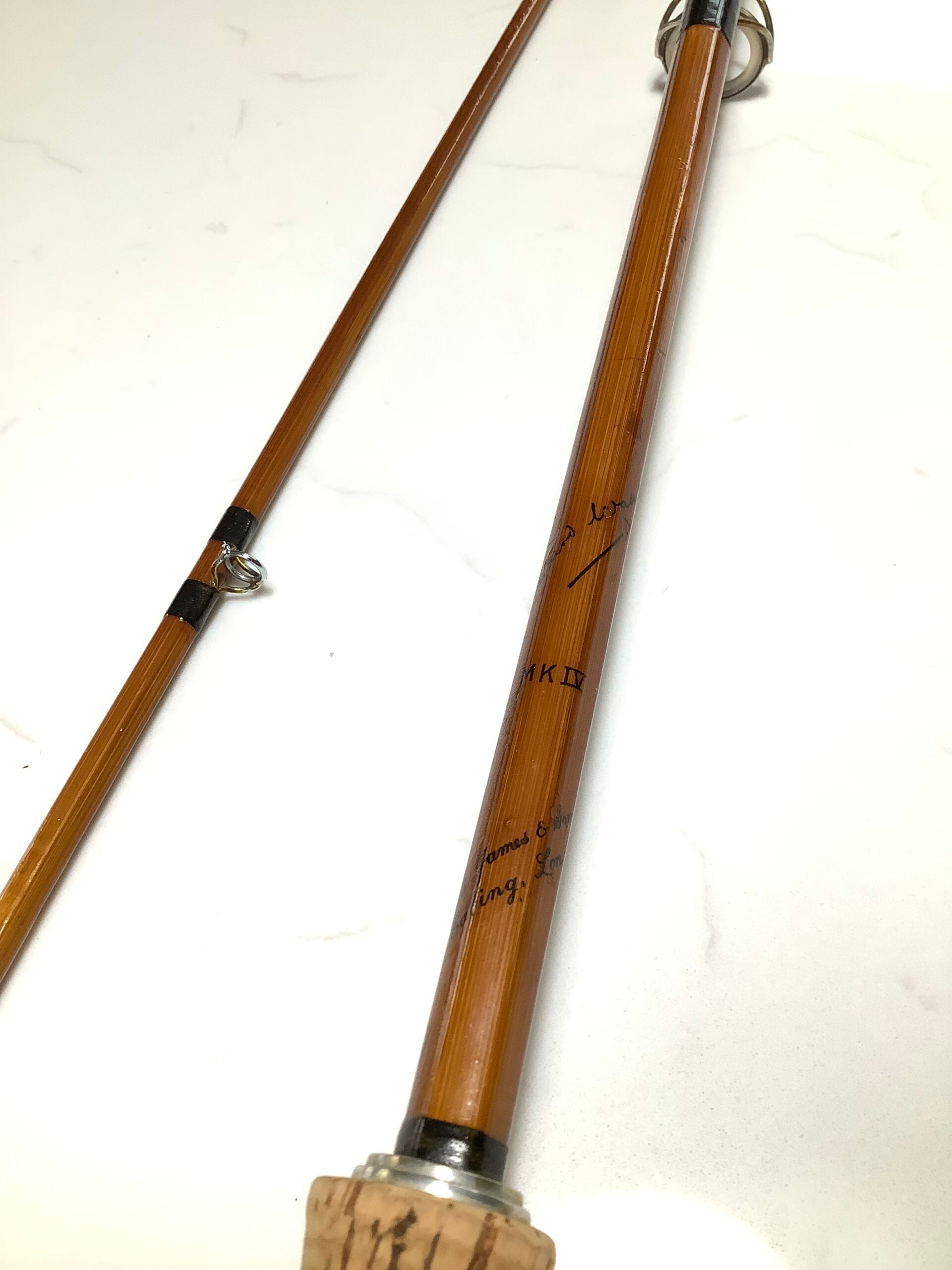 Rare EALING B.JAMES MKIV Built Cane Carp Rod