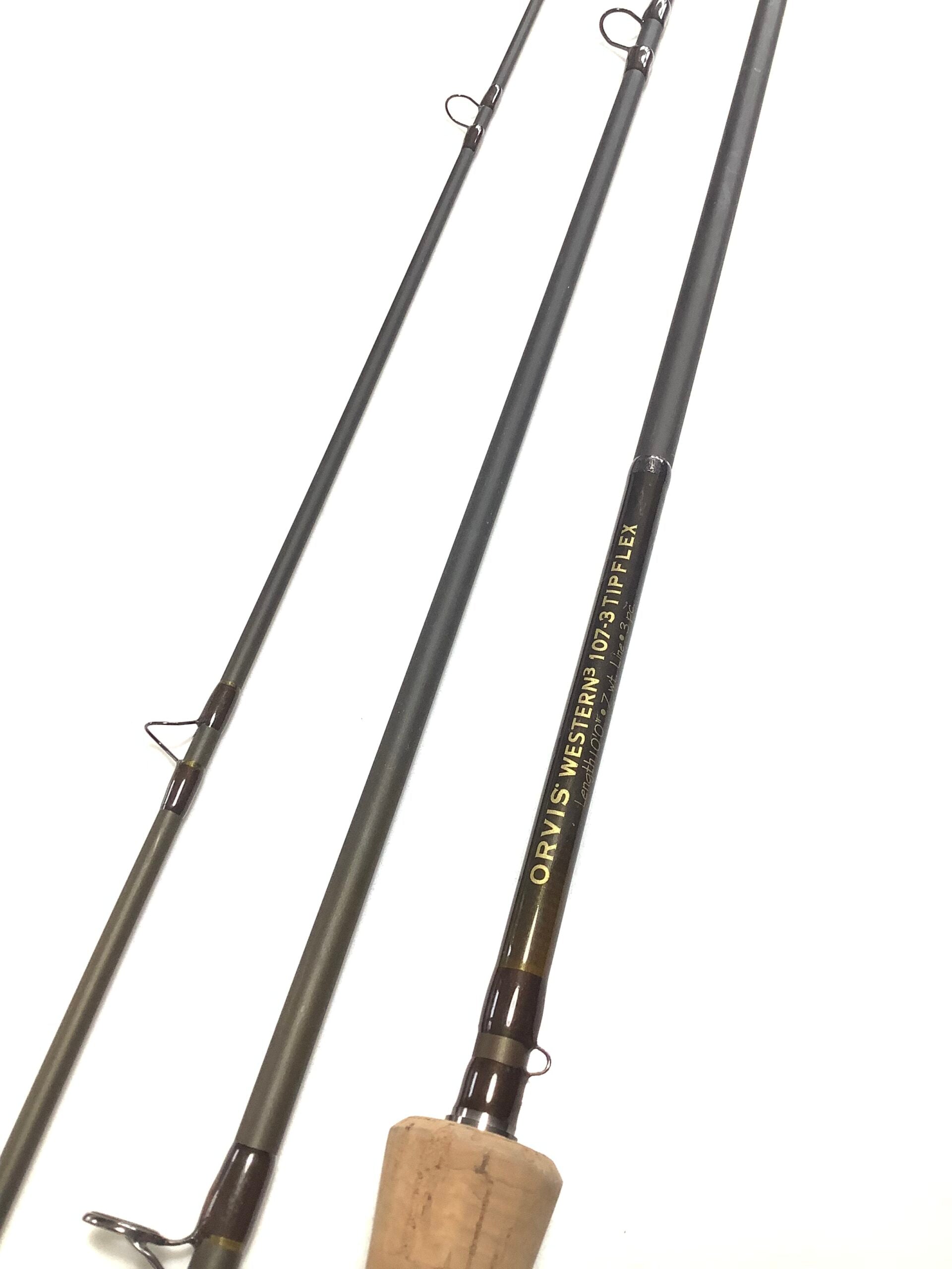 タイムセールOrvis FlyRodAll Rounder 8ft3in #7 ORVIS WESTERN3 Tip-Flex 10ft #7 Fly Rod – Antique & Vintage