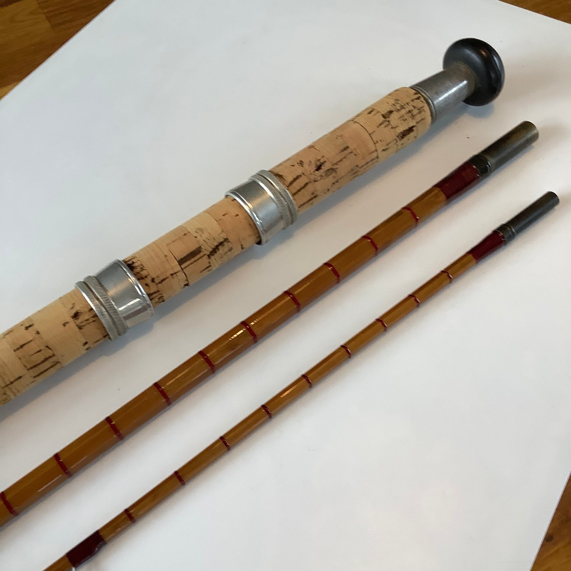 A Scarce Ogden Smiths “The Arun” whole cane built cane top and middle sections