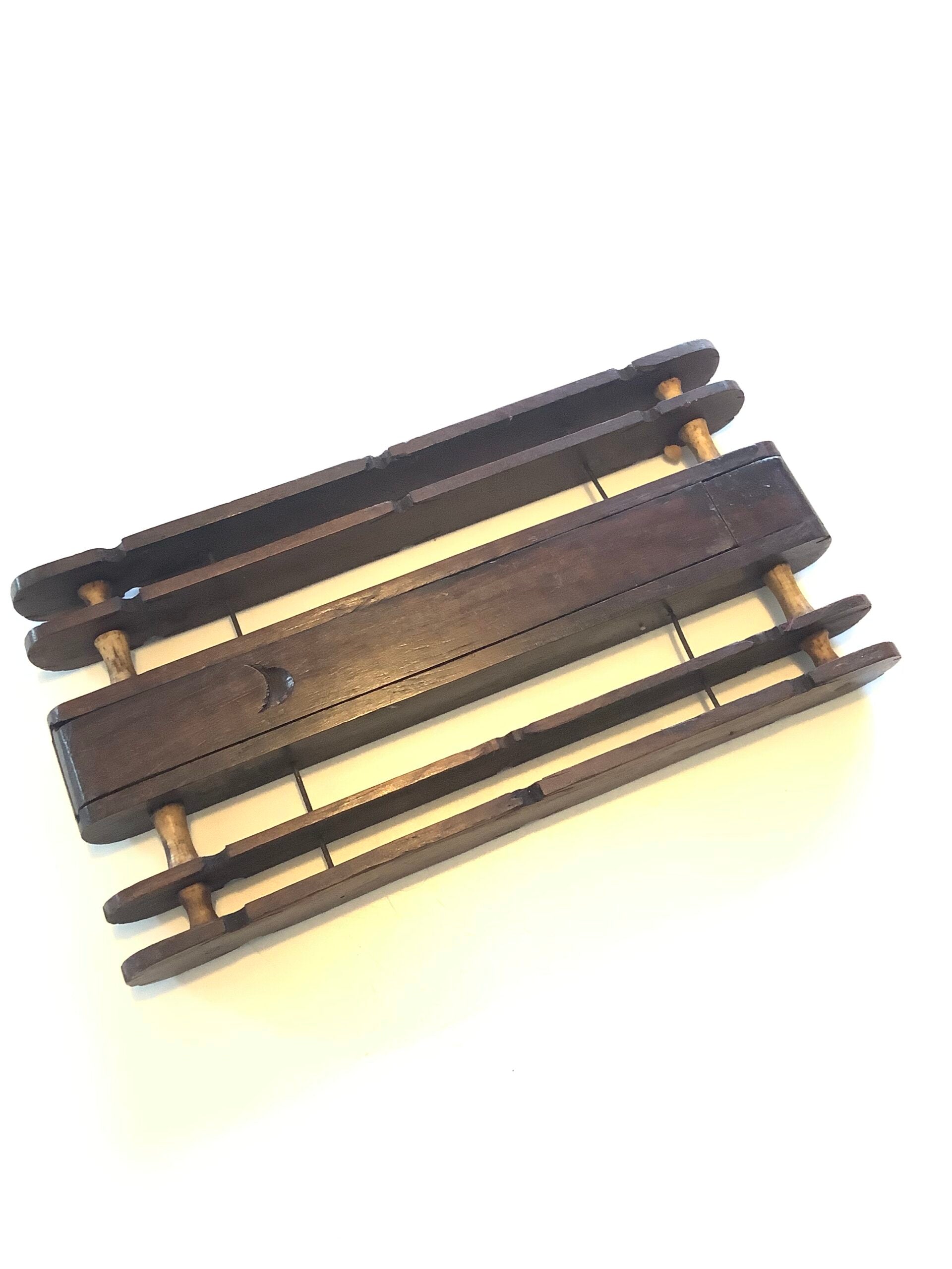 Antique Rosewood Compartment Float Winder