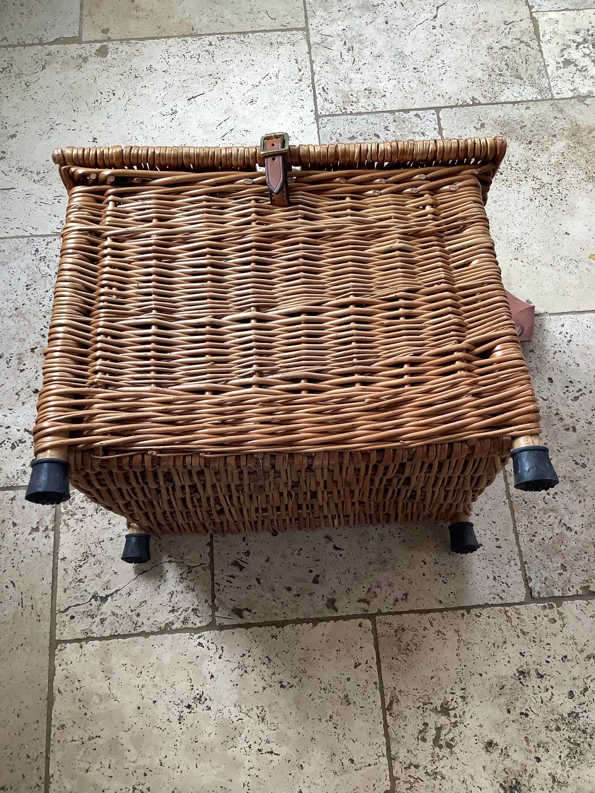 The Norfolk Basket Company Willow Fishing Stool