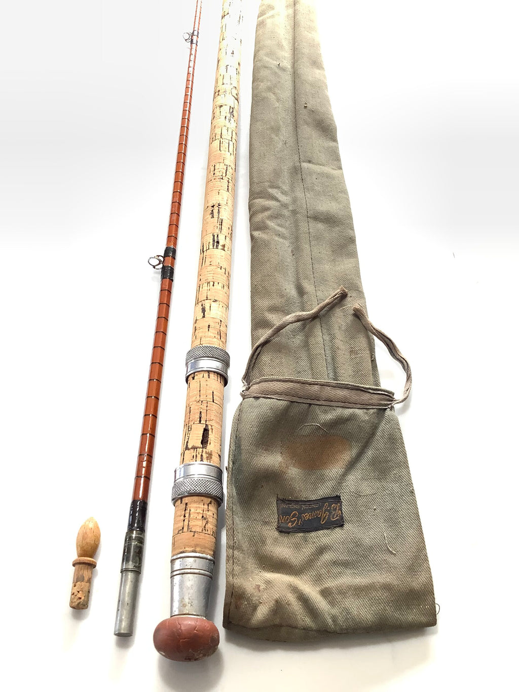 Vintage B.James Richard Walker MKIV Built Cane Rod