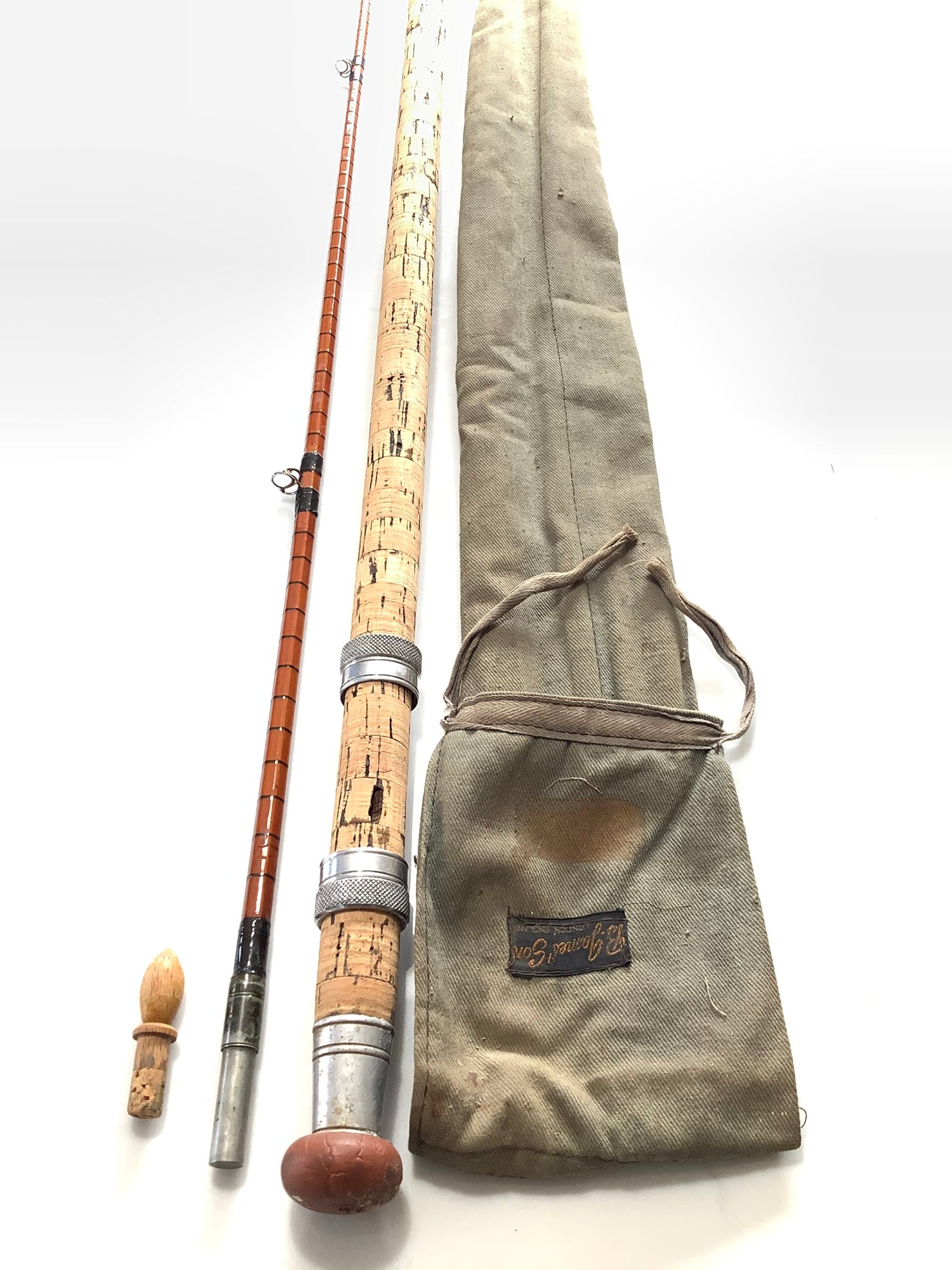 Vintage B.James Richard Walker MKIV Built Cane Rod