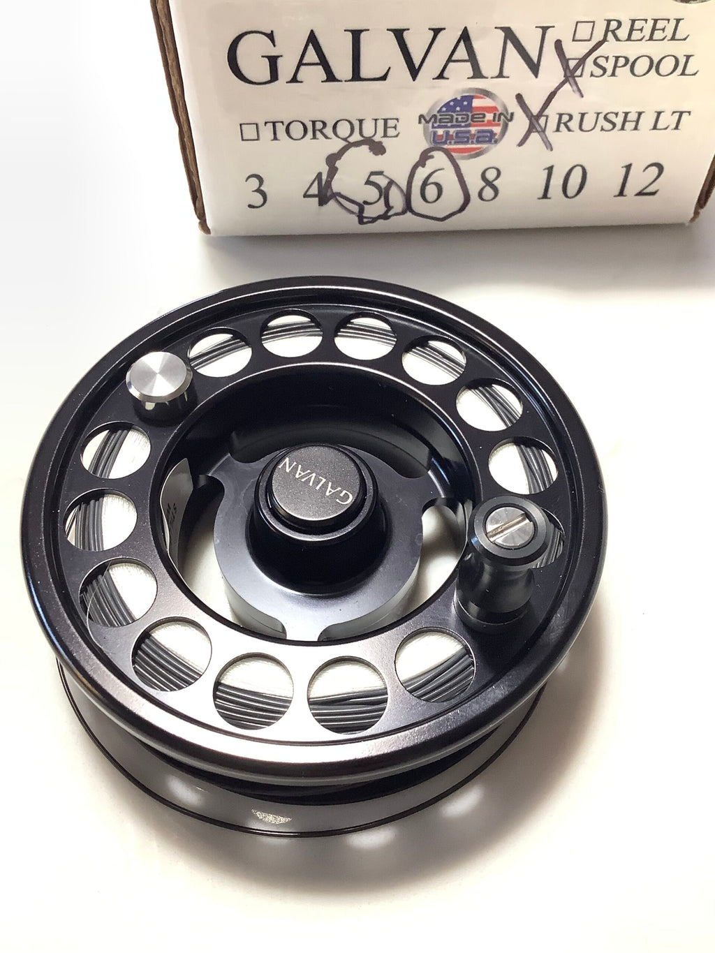 As NEW Excellent quality GALVAN #6 Fly Reel with Spare Spool and New SA ANADRO lines