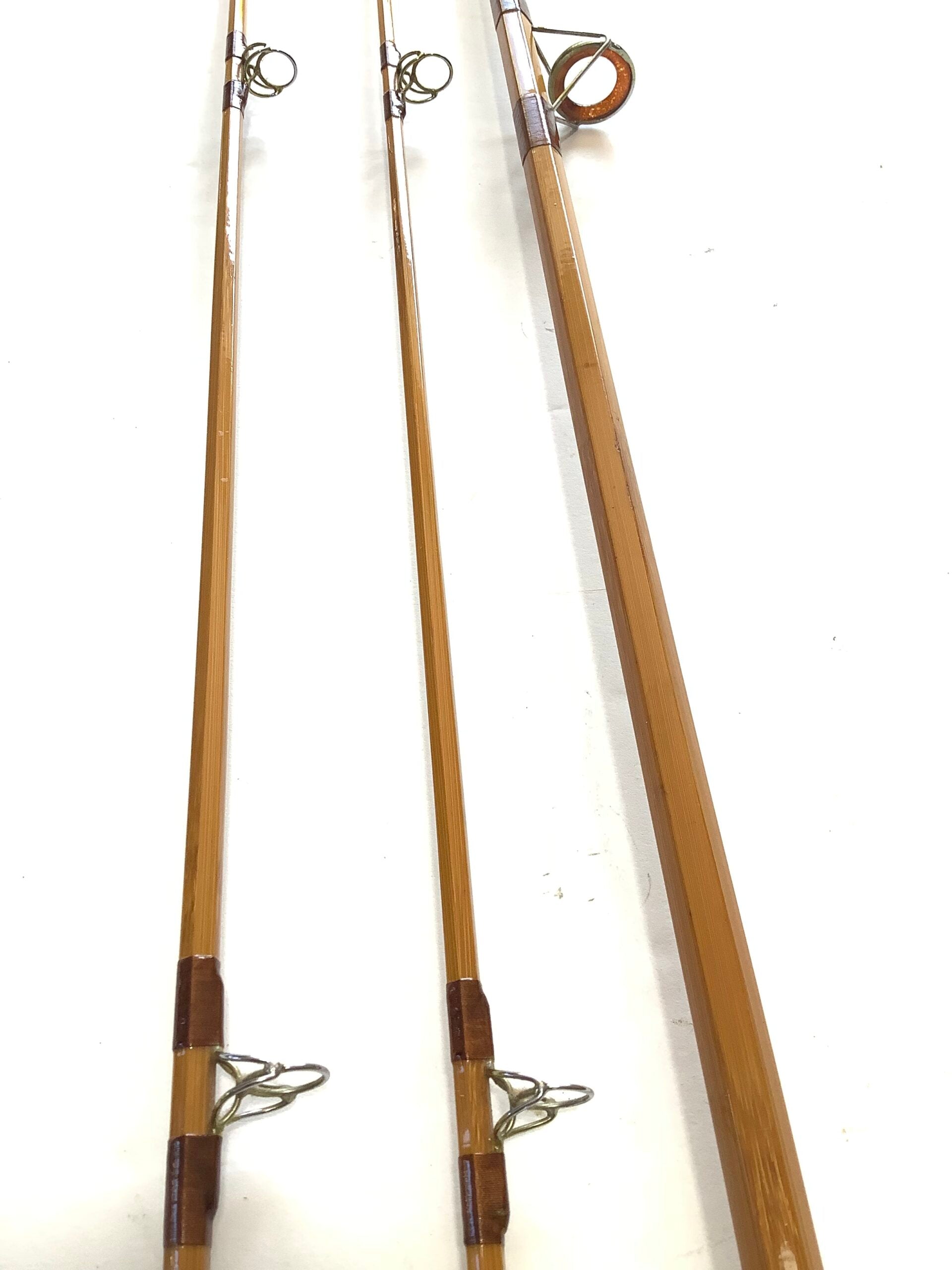 Scarce ALLCOCK Co 10FT CARP/AVON Two tips Built Cane Rod