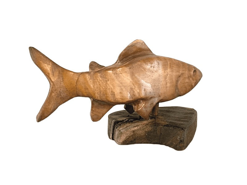 Alan Glasby Hand carved Grayling Sculpture