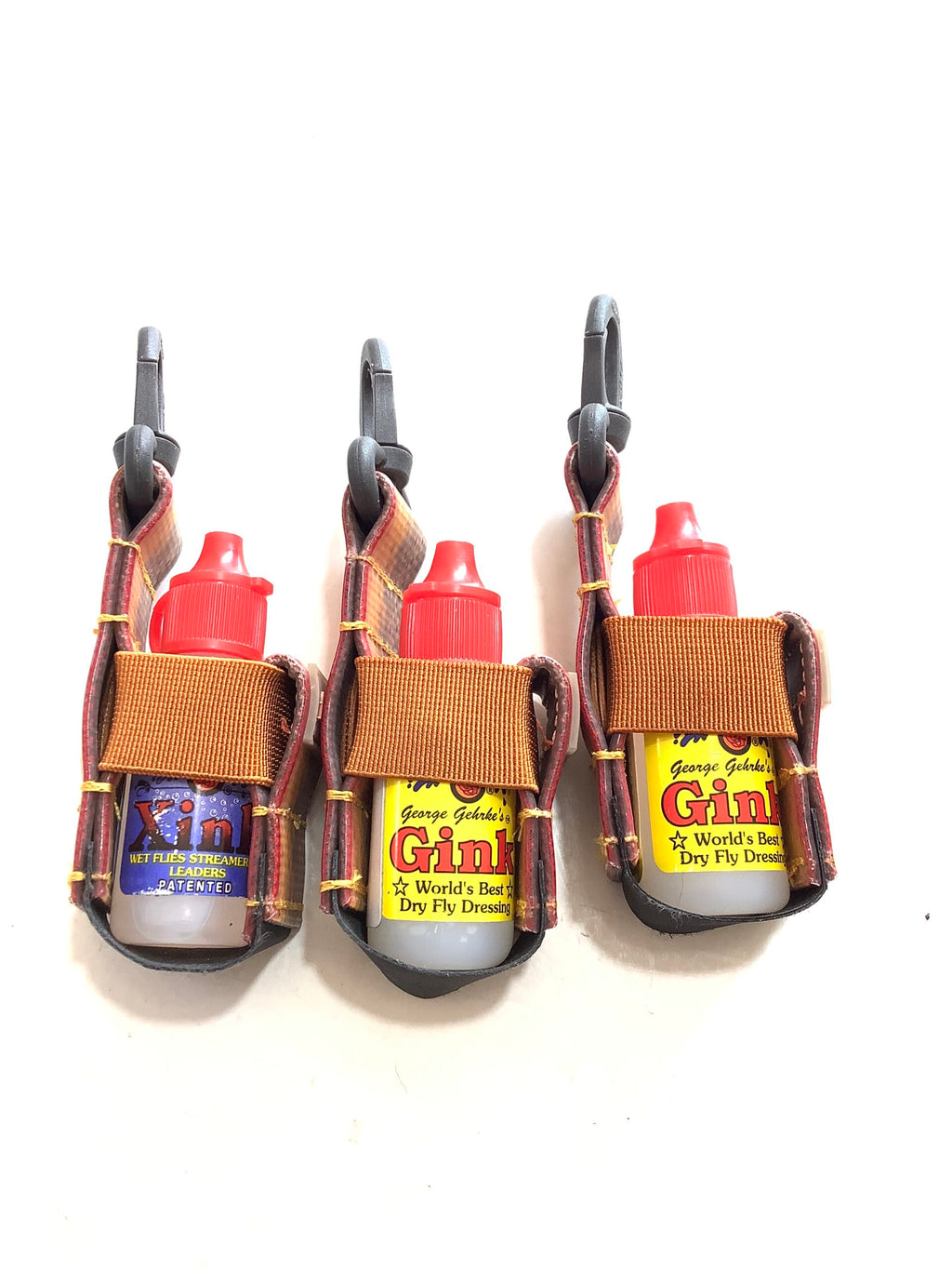 New 3 x FISHPOND Snake waist coat Fly Dressing Holders