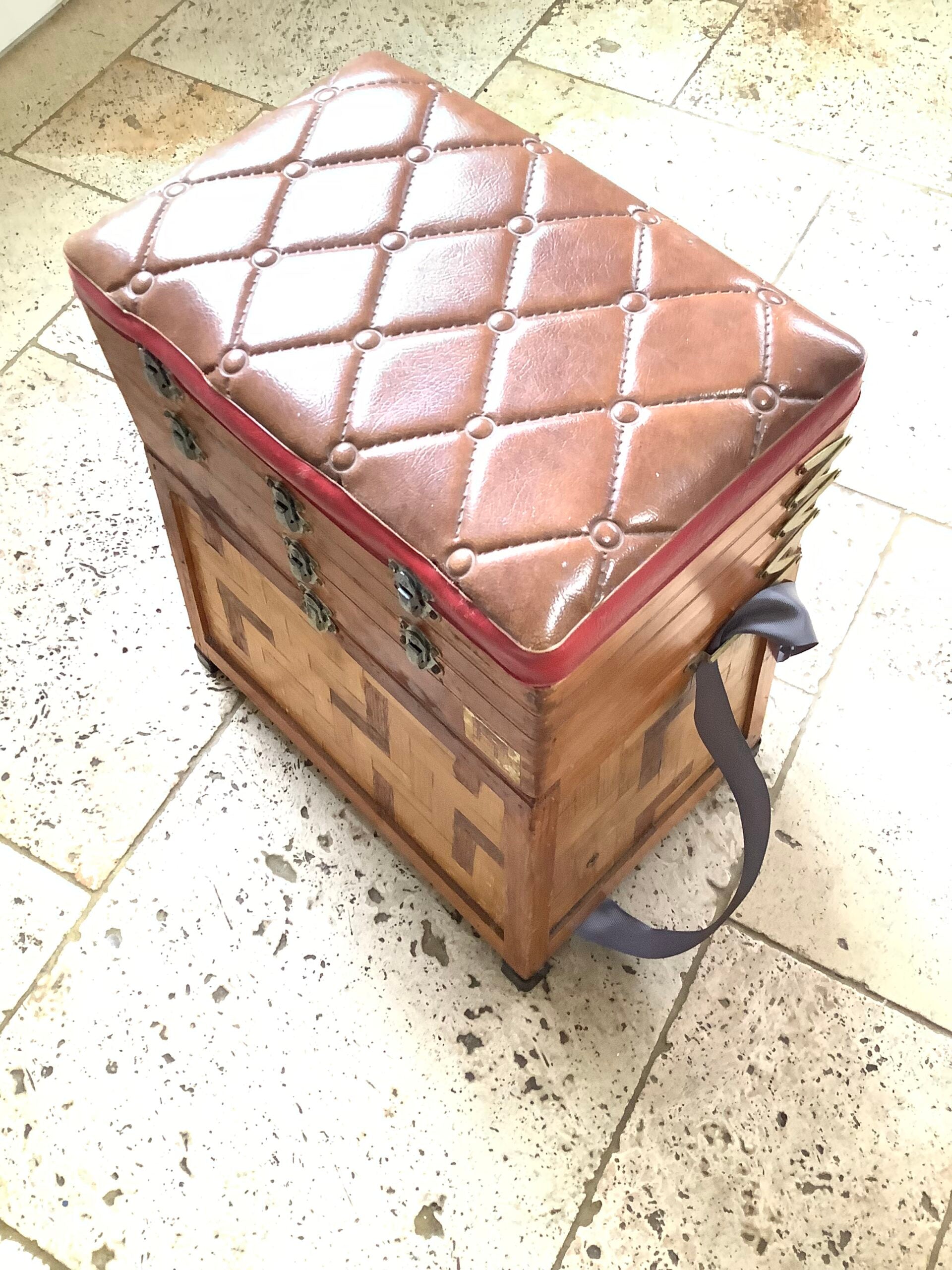 Vintage Retro Fisherman’s Seat Tackle Box