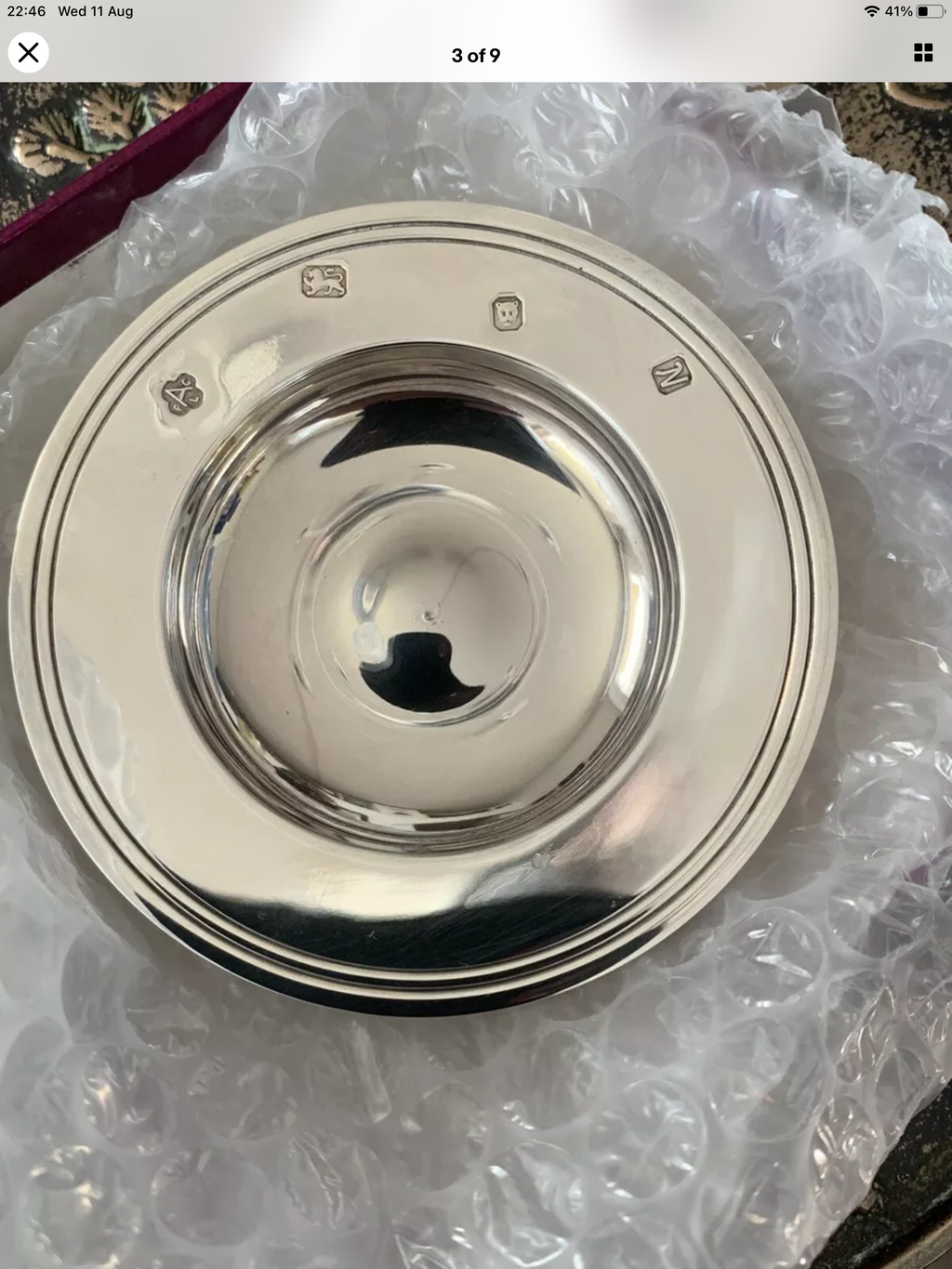 Asprey of London Silver Armada Dish