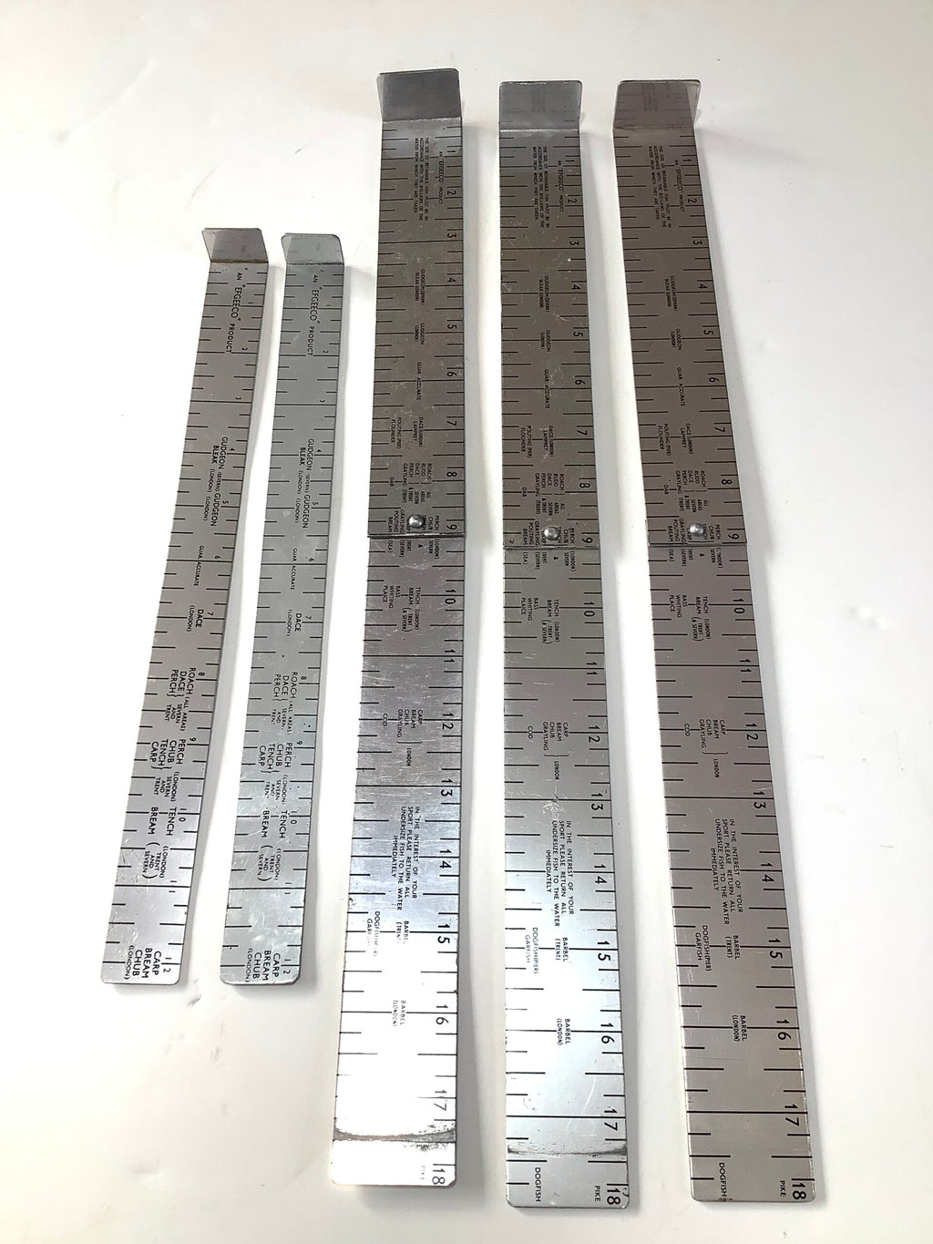 Vintage selection of EFGEECO Fish Measures