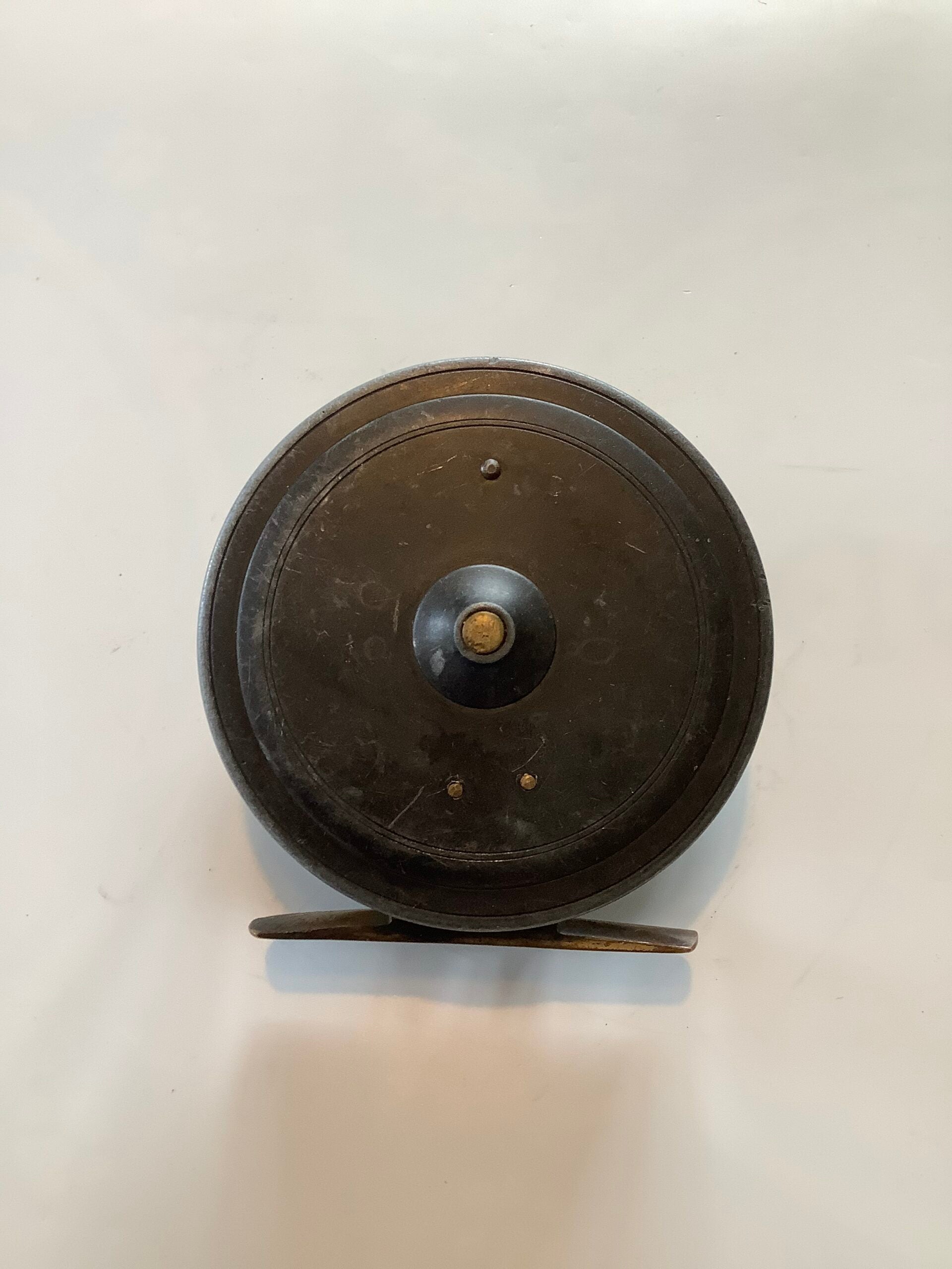 Antique Walter Dingley rare 3 1/4” diameter trout fly reel
