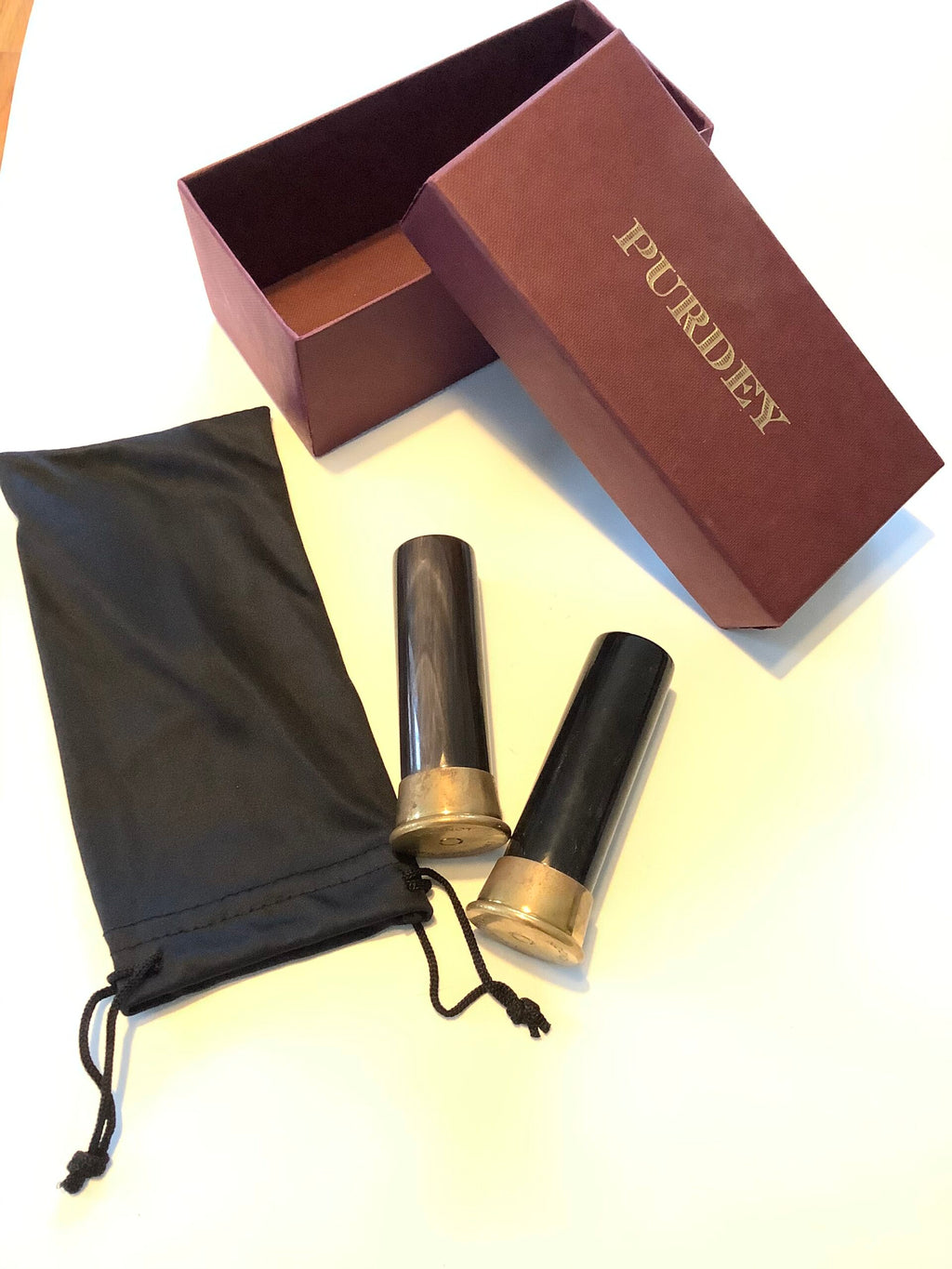 James Purdey Large Buffalo Horn Cruet Set