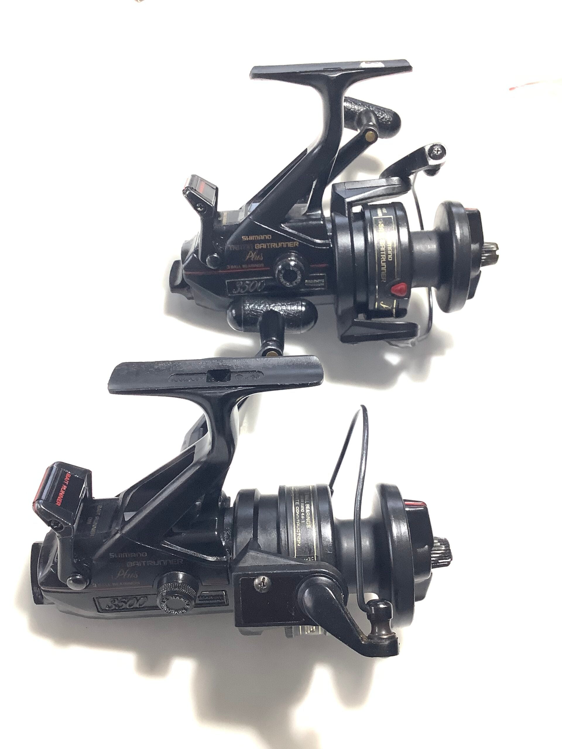 shimano 3500 reel Vintage Pair SHIMANO TRITON BAITRUNNERS Plus 3500 – Antique & Vintage Fishing Tackle