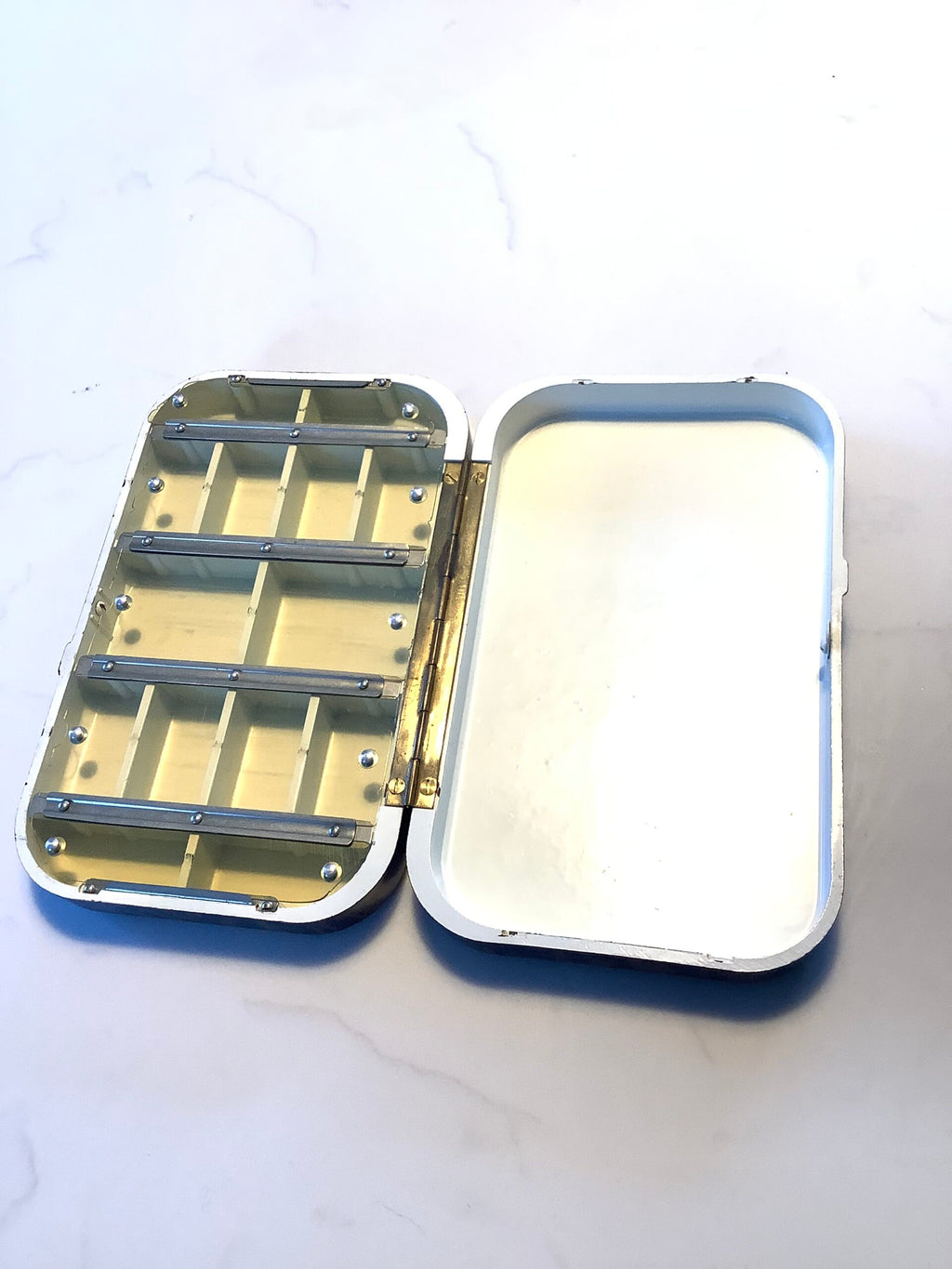 Antique Hardy Bros Neroda Largest Size Compartment Dry Fly Box