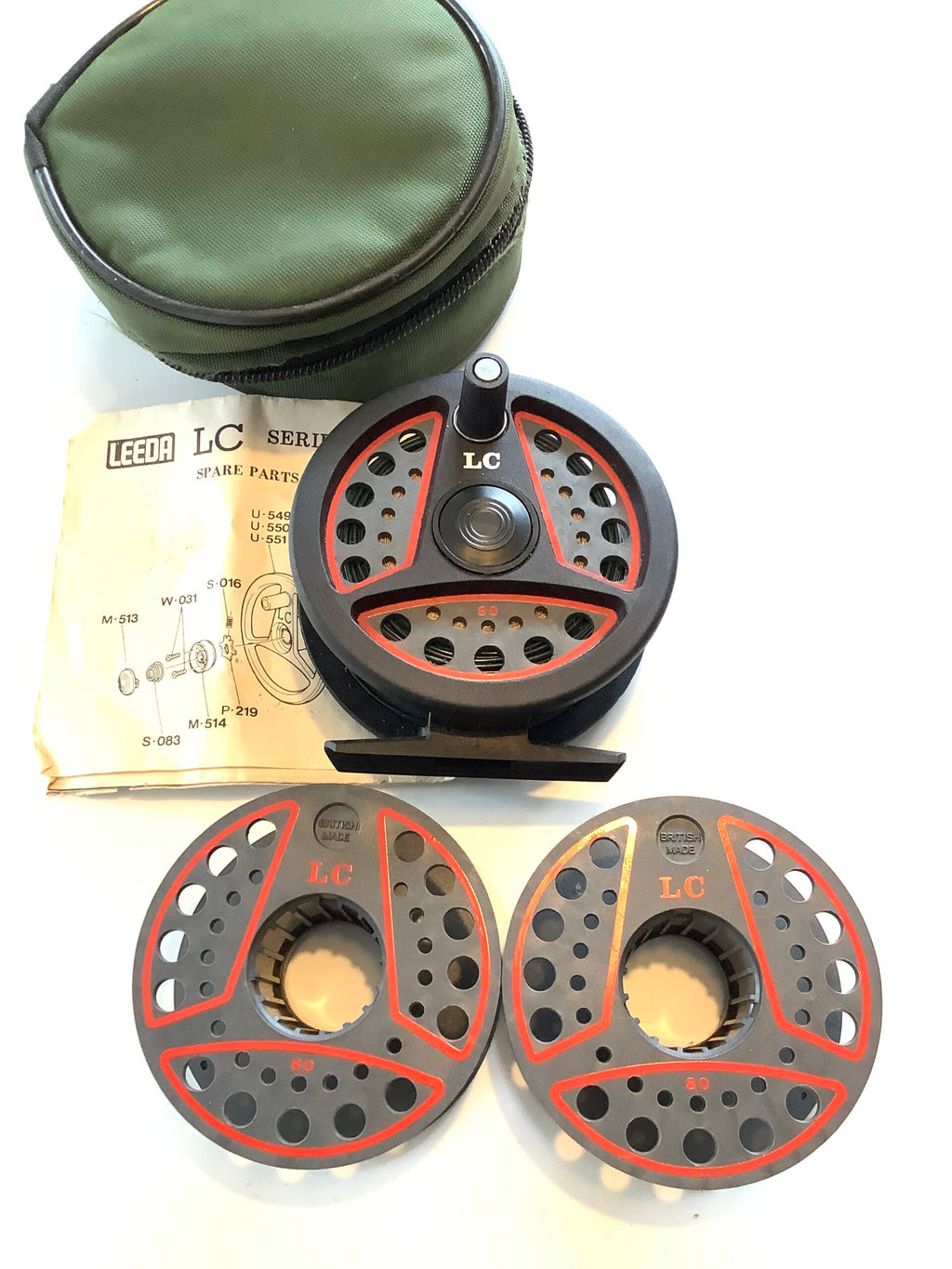 Leeda LC 80 Fly Reel Two Spools