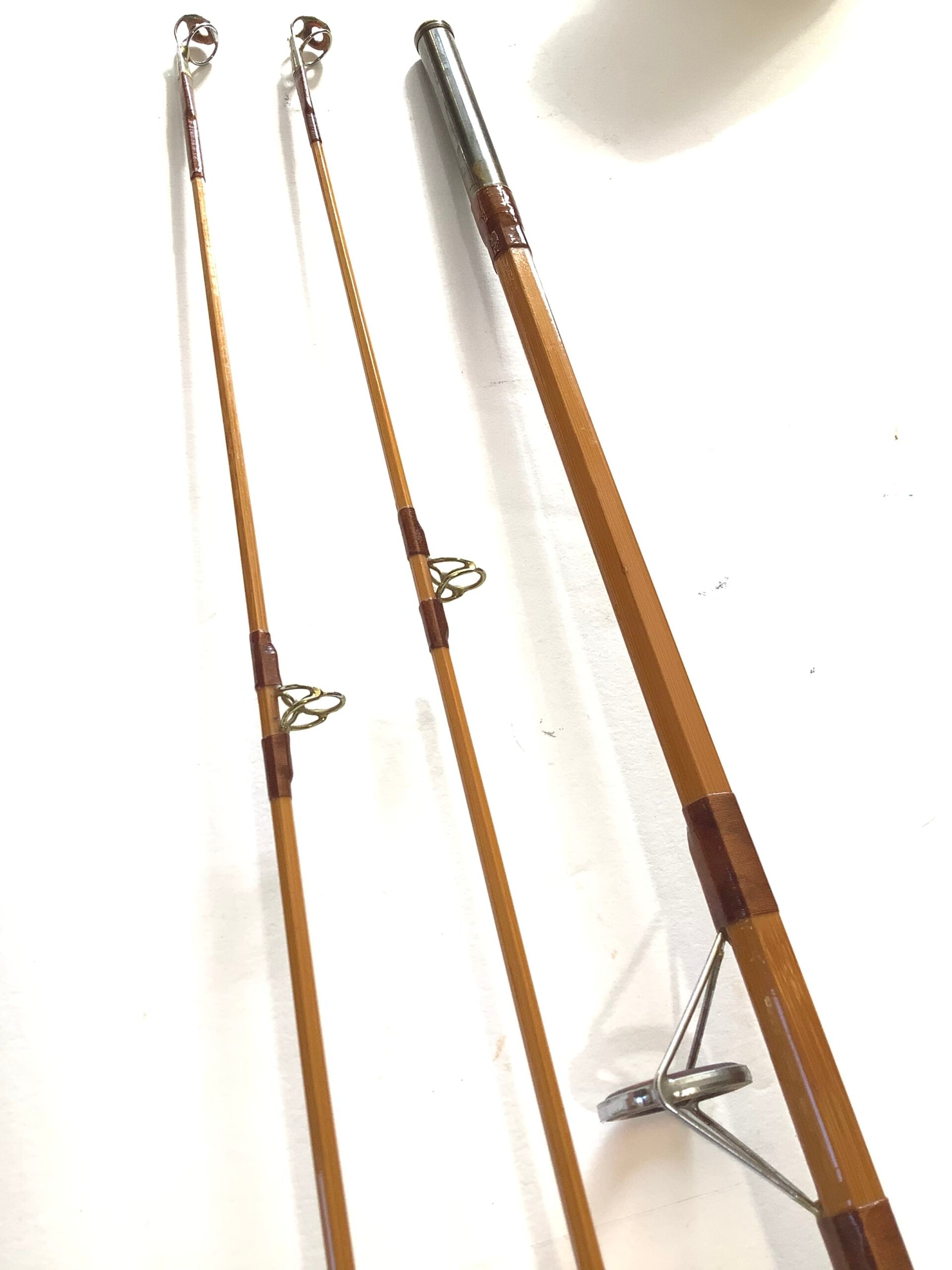 Scarce ALLCOCK Co 10FT CARP/AVON Two tips Built Cane Rod