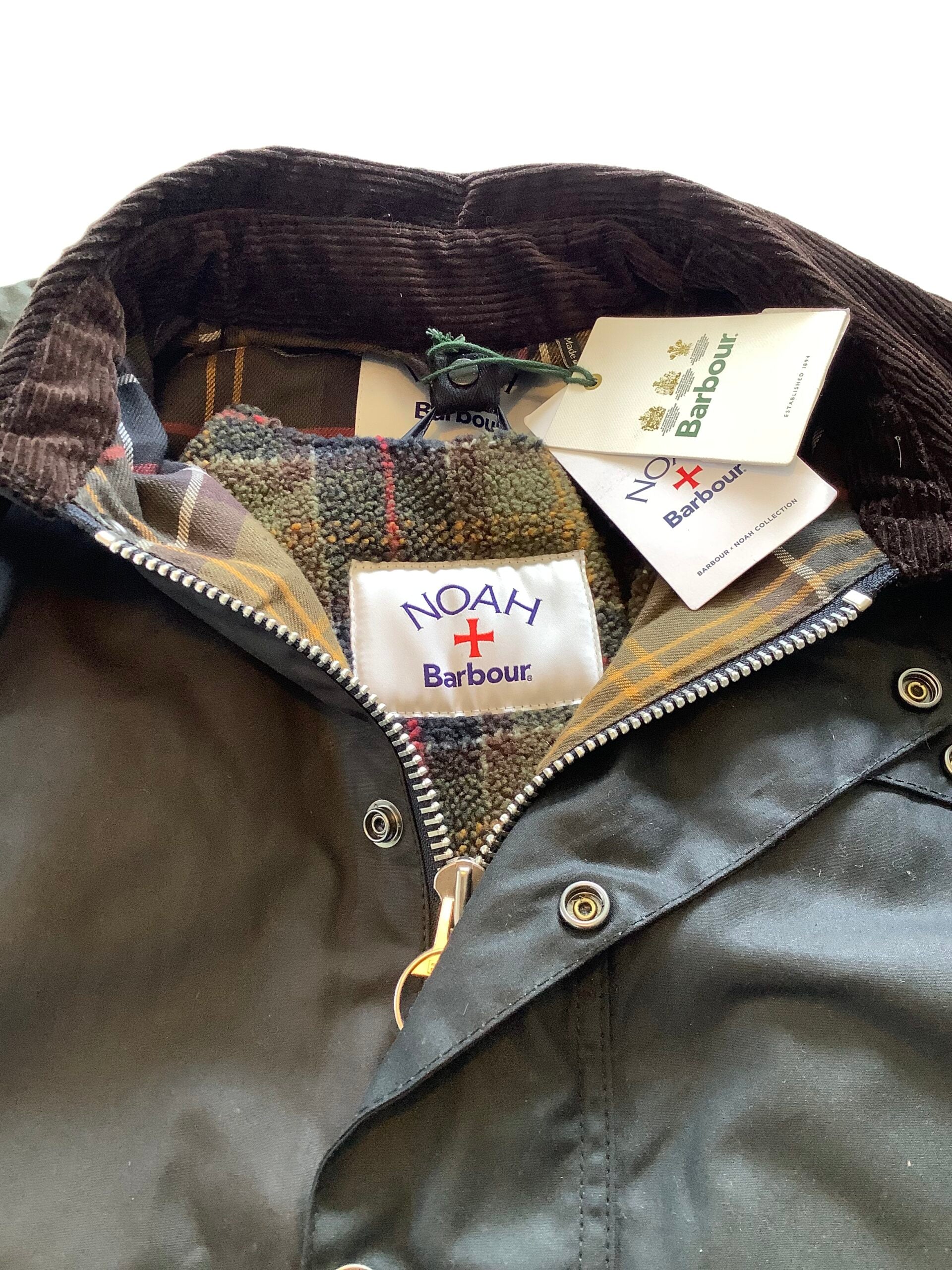 Brand New Rare Barbour NOAH waxed Coat with fleece Liner