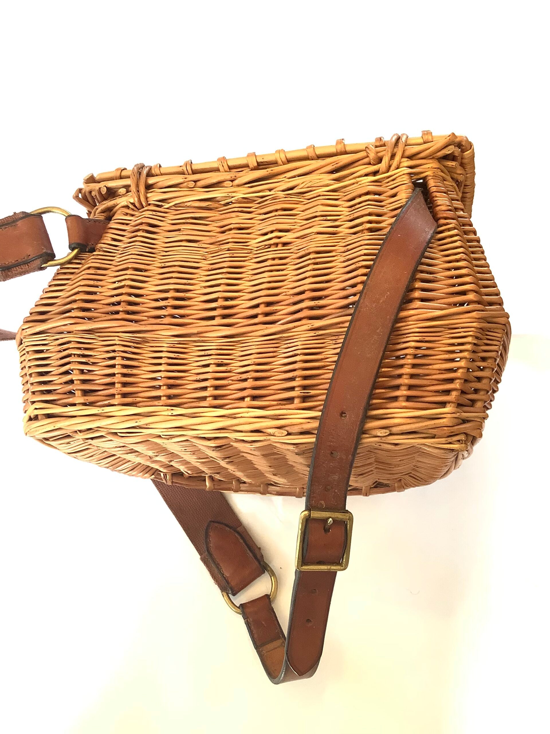A Norfolk Basket Company Hand crafted Fisherman’s Creel
