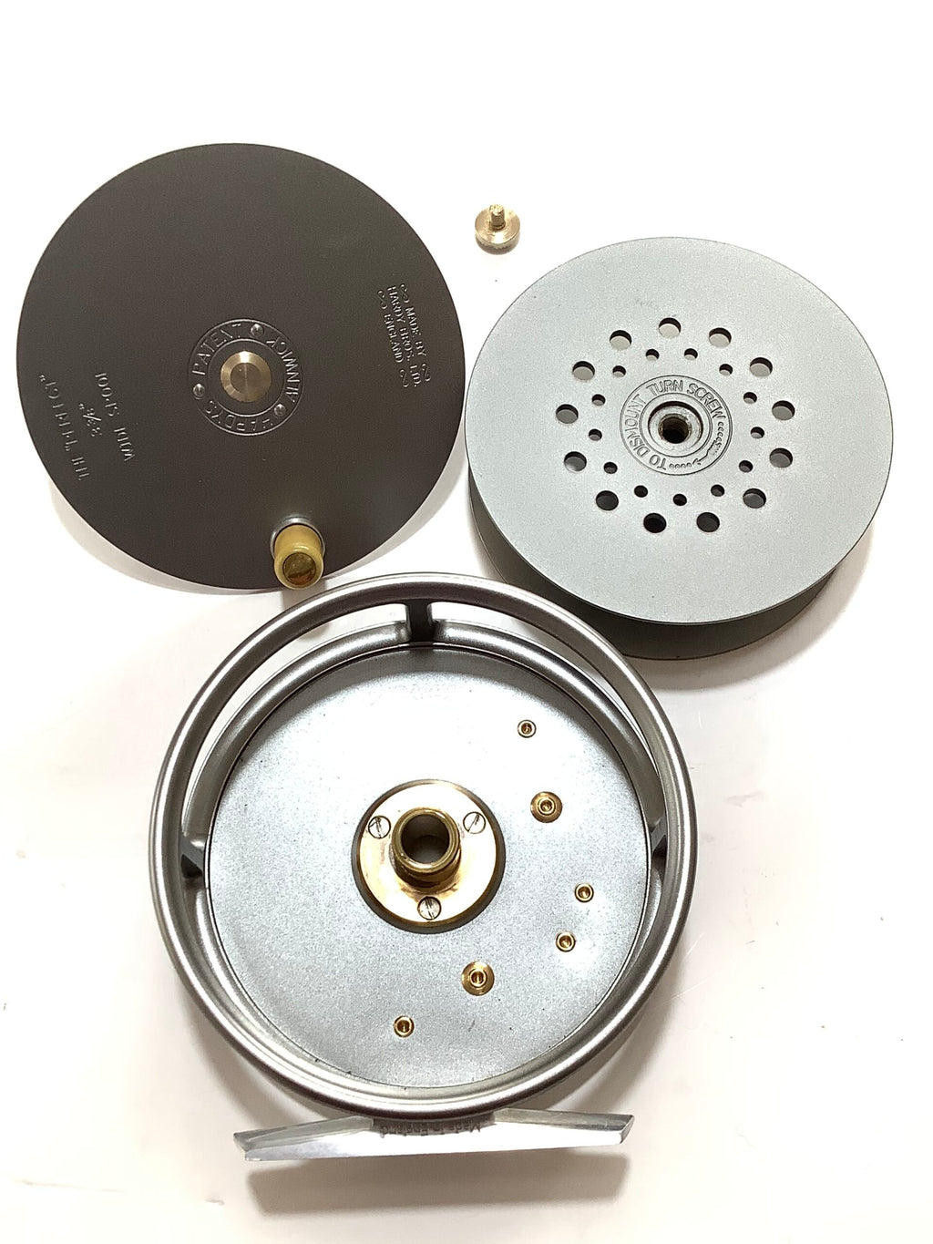 NEW HARDY BROS THE “ PERFECT” WIDE SPOOL 33/8” Fly Reel