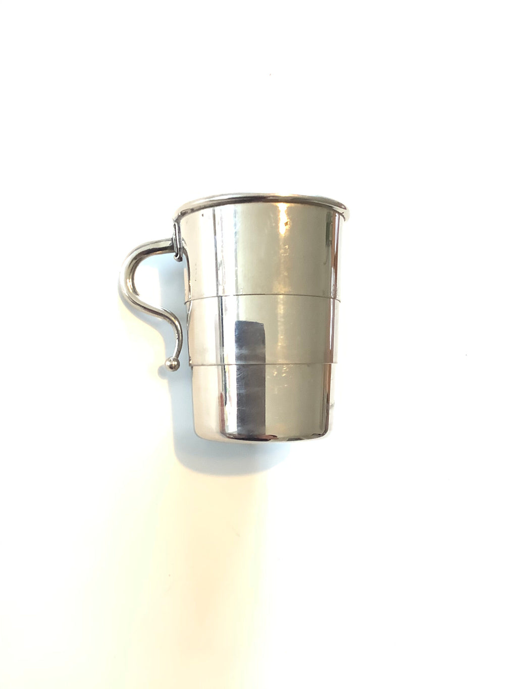 Antique Hunting /Fishing Tot shot Cup in Leather Case