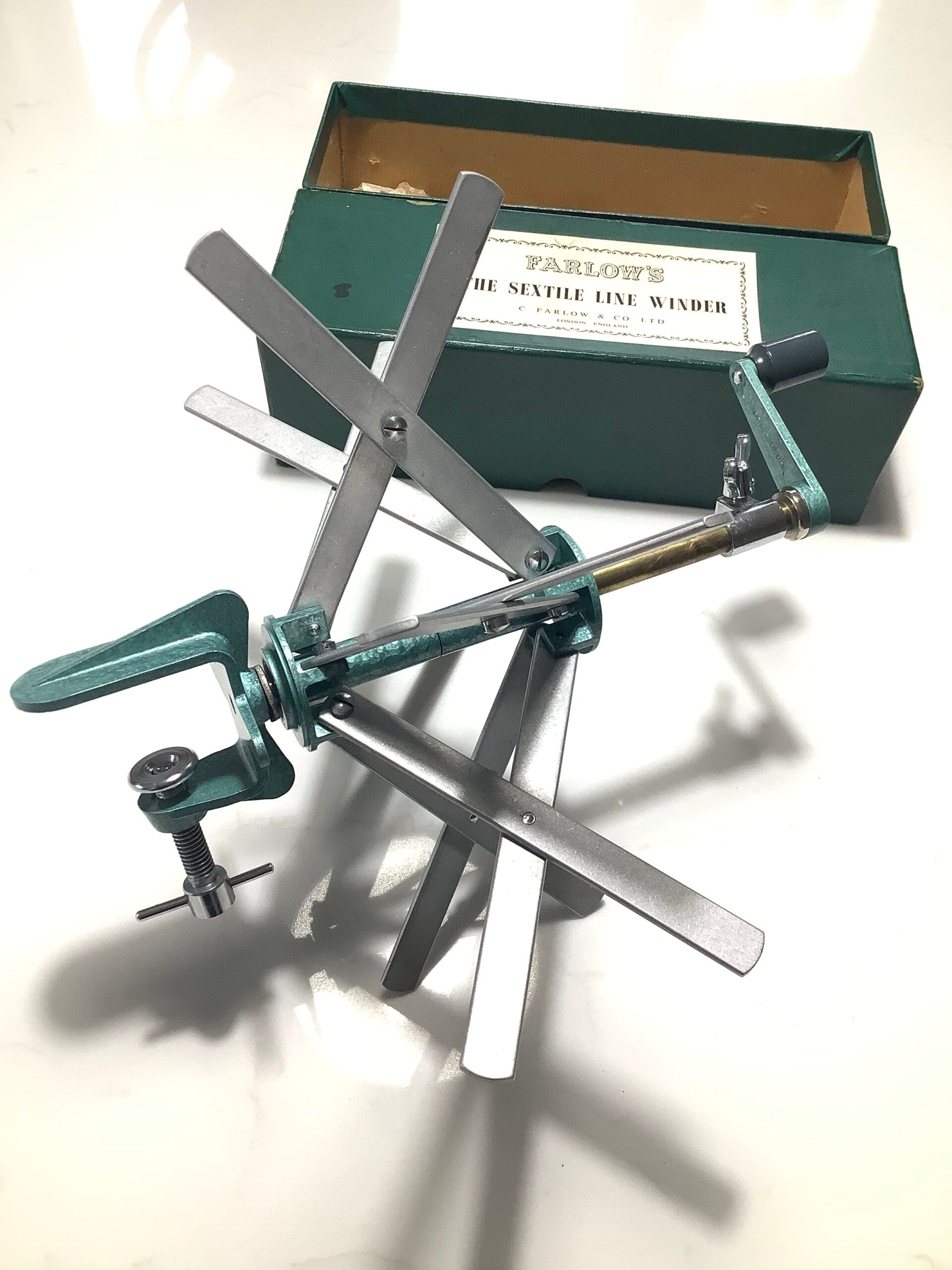Vintage ( unused as new) FARLOWS OF PALL MALL portable Line winder