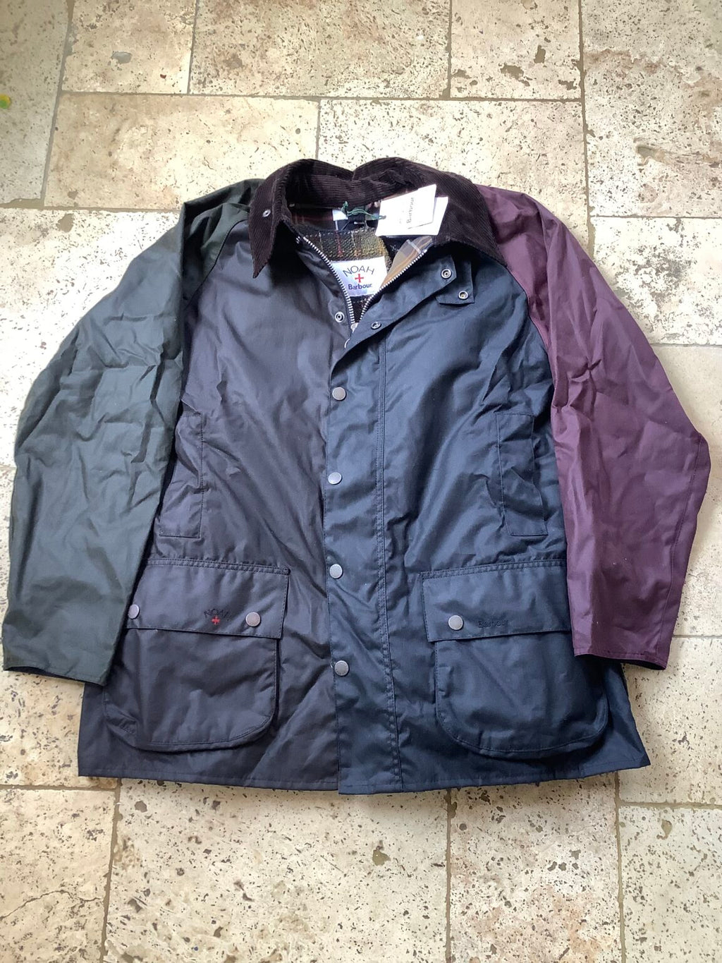 Brand New Rare Barbour NOAH waxed Coat with fleece Liner