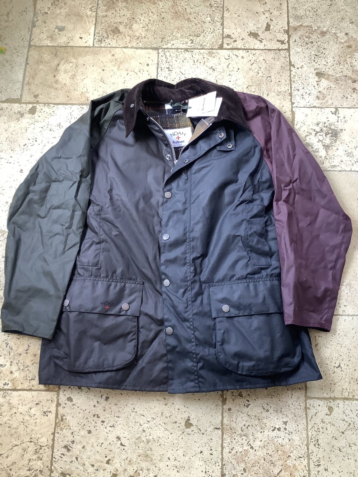 Brand New Rare Barbour NOAH waxed Coat with fleece Liner