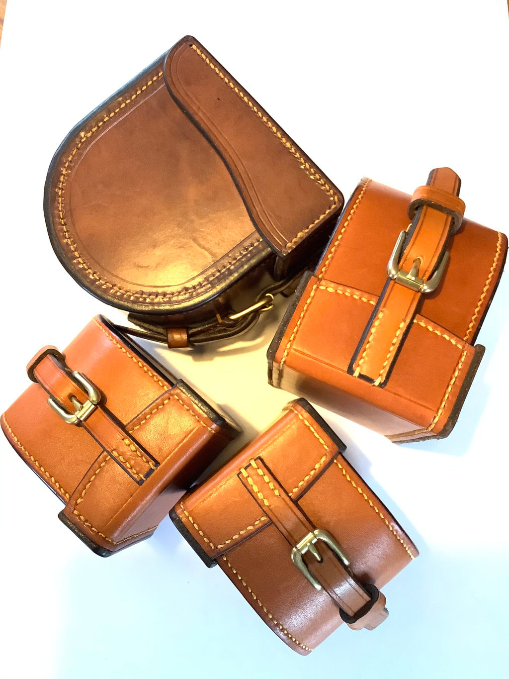 Peter Loam Hand made quality block leather reel cases