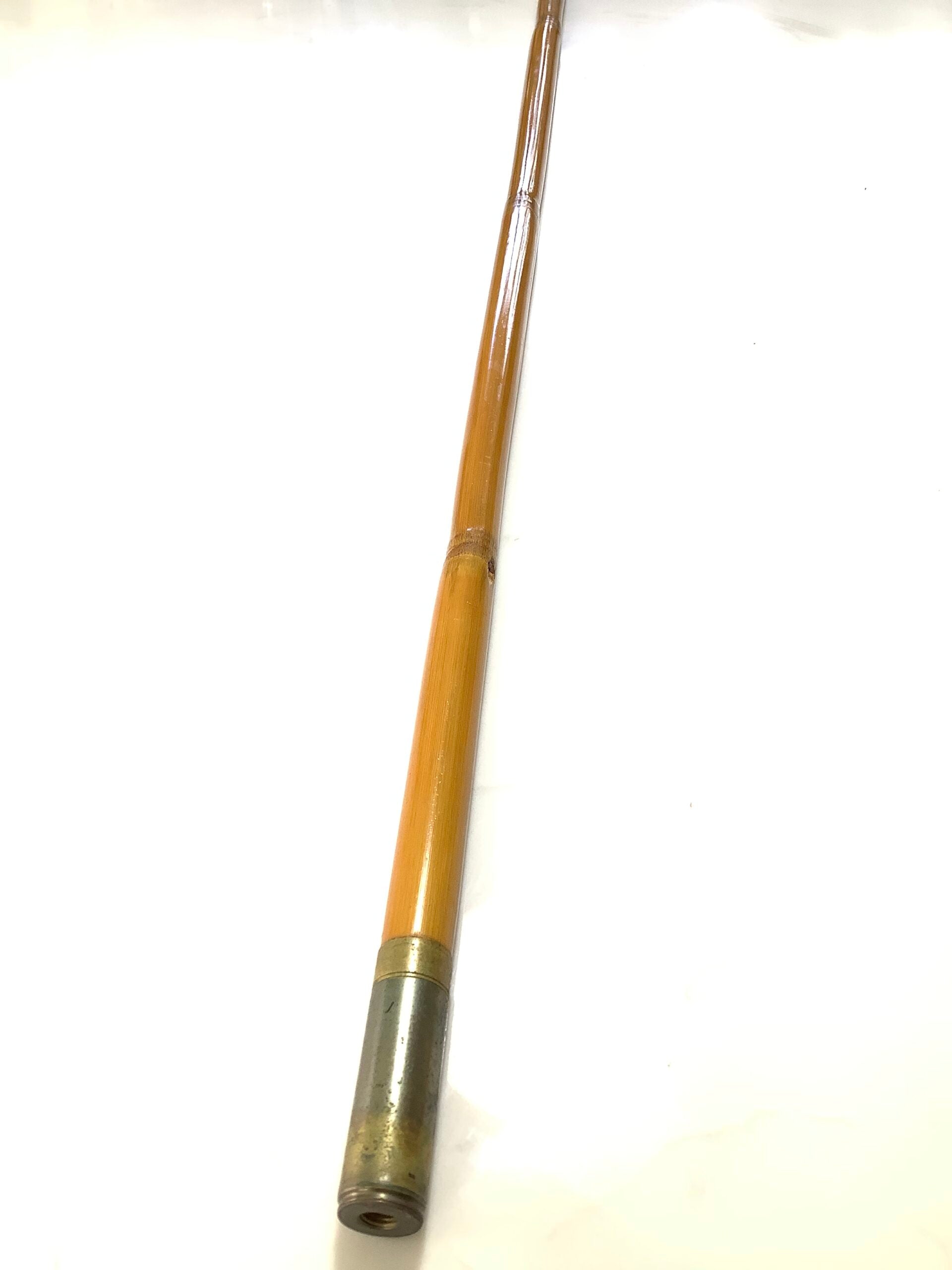 Antique Tonkin cane Net Pole handle and Tip holder