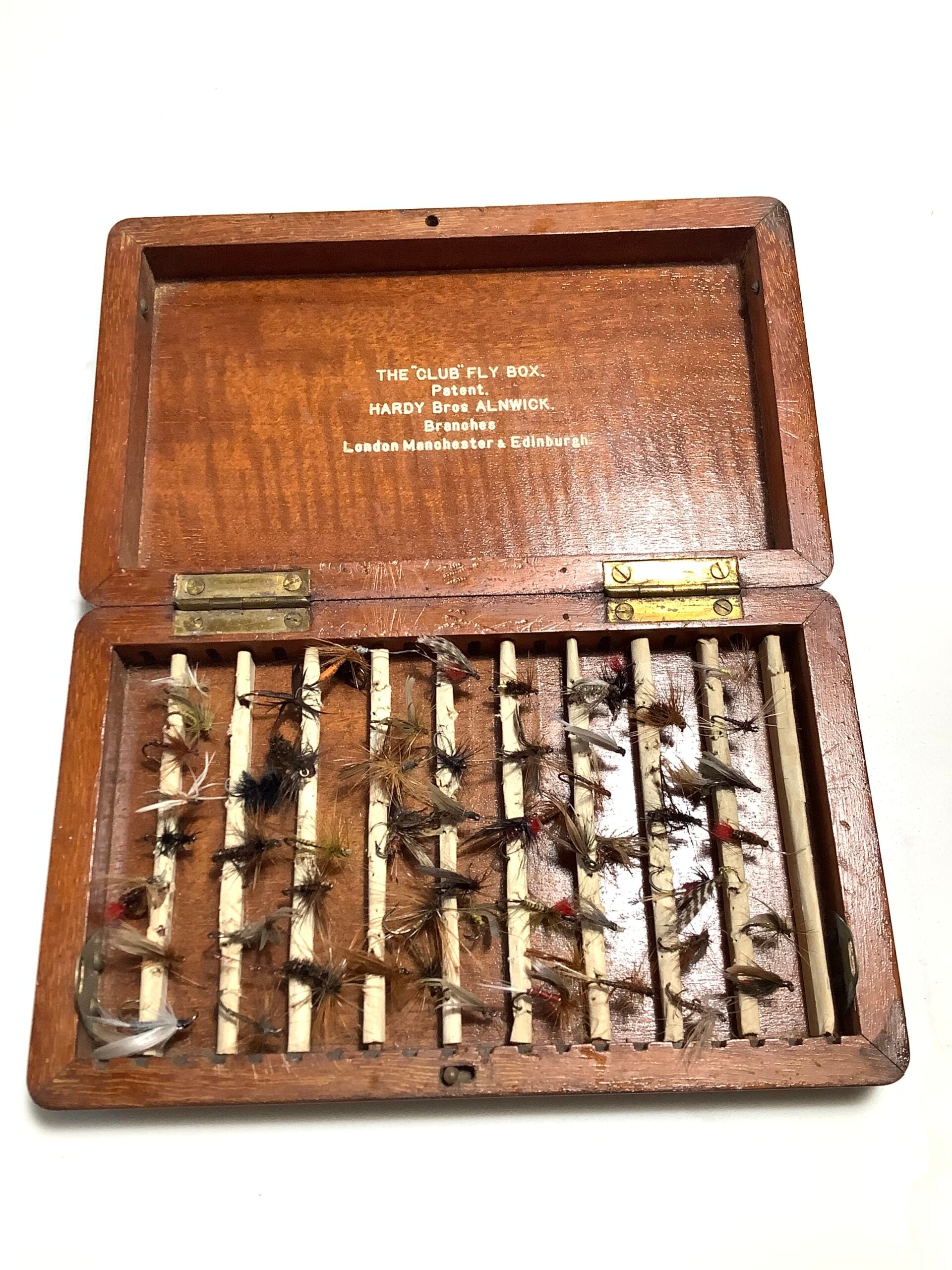 Rare Antique HARDY BROS “ The Club “ Small Fly Box