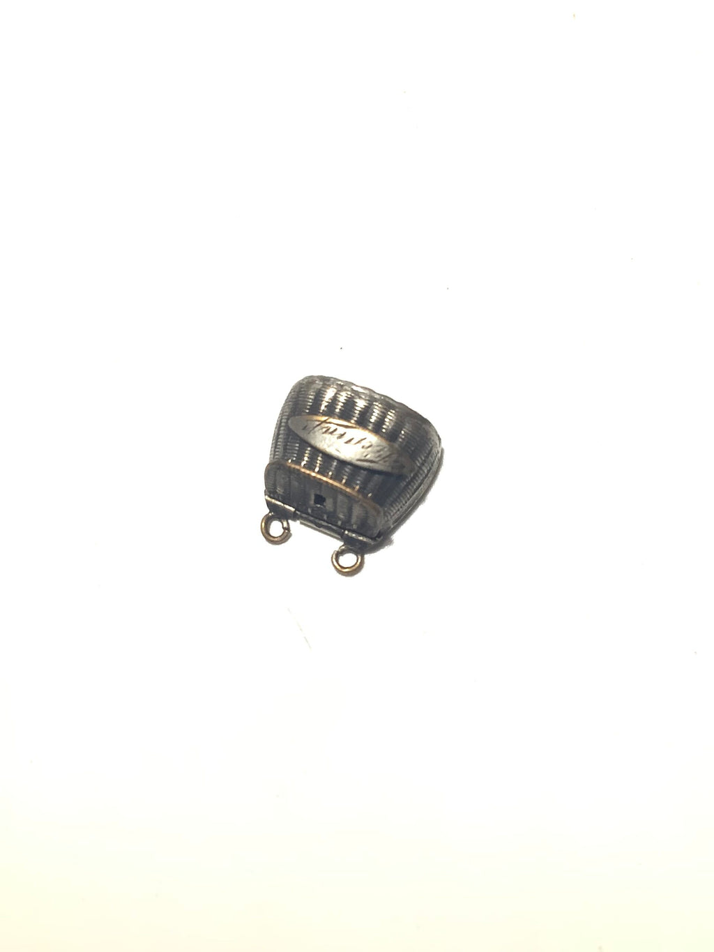 Antique Silver Articulated Fish Brooch By Ward Bros Fishing Creel