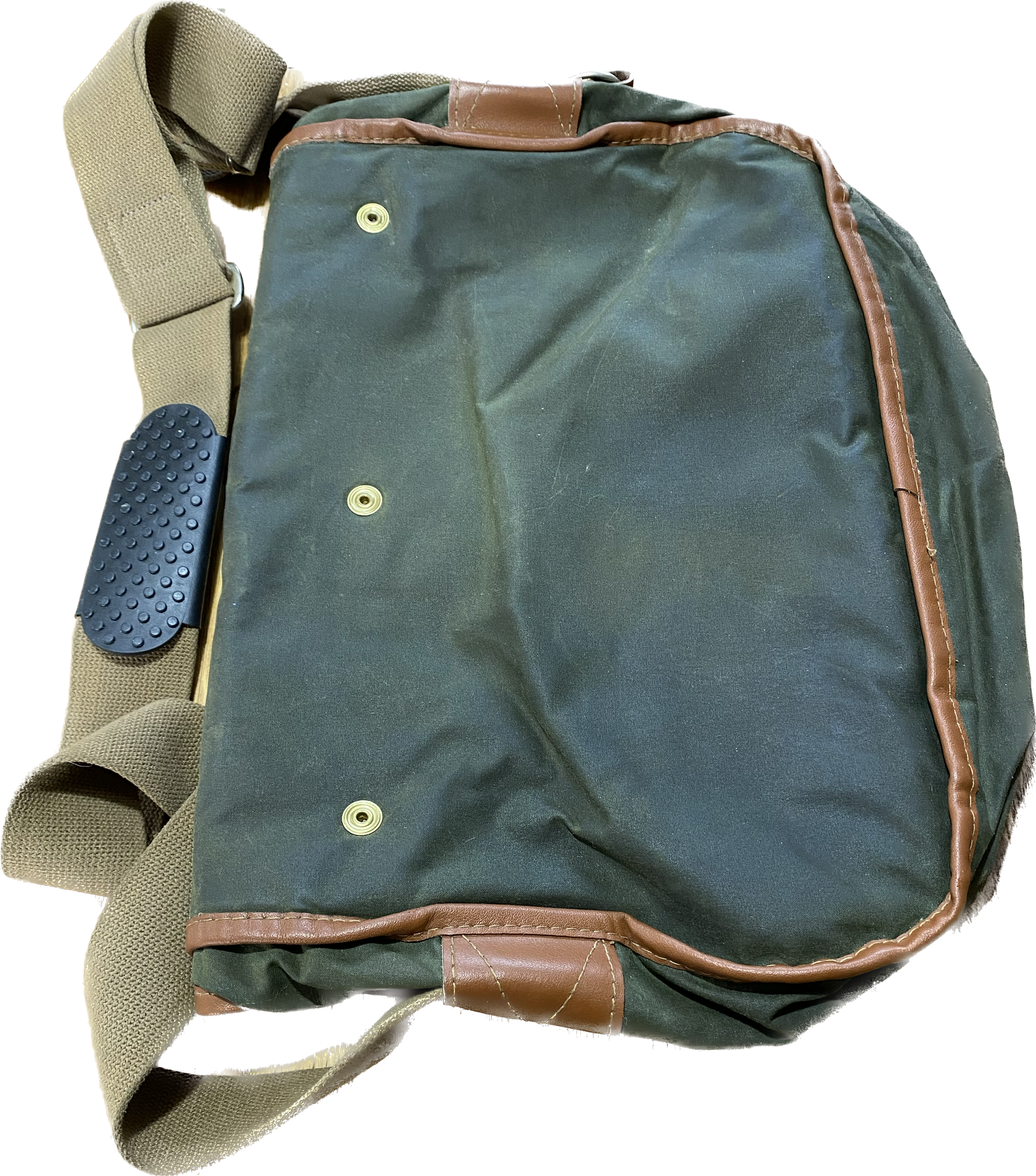 Vintage BARBOUR waxed and leather fisherman’s hold-all bag
