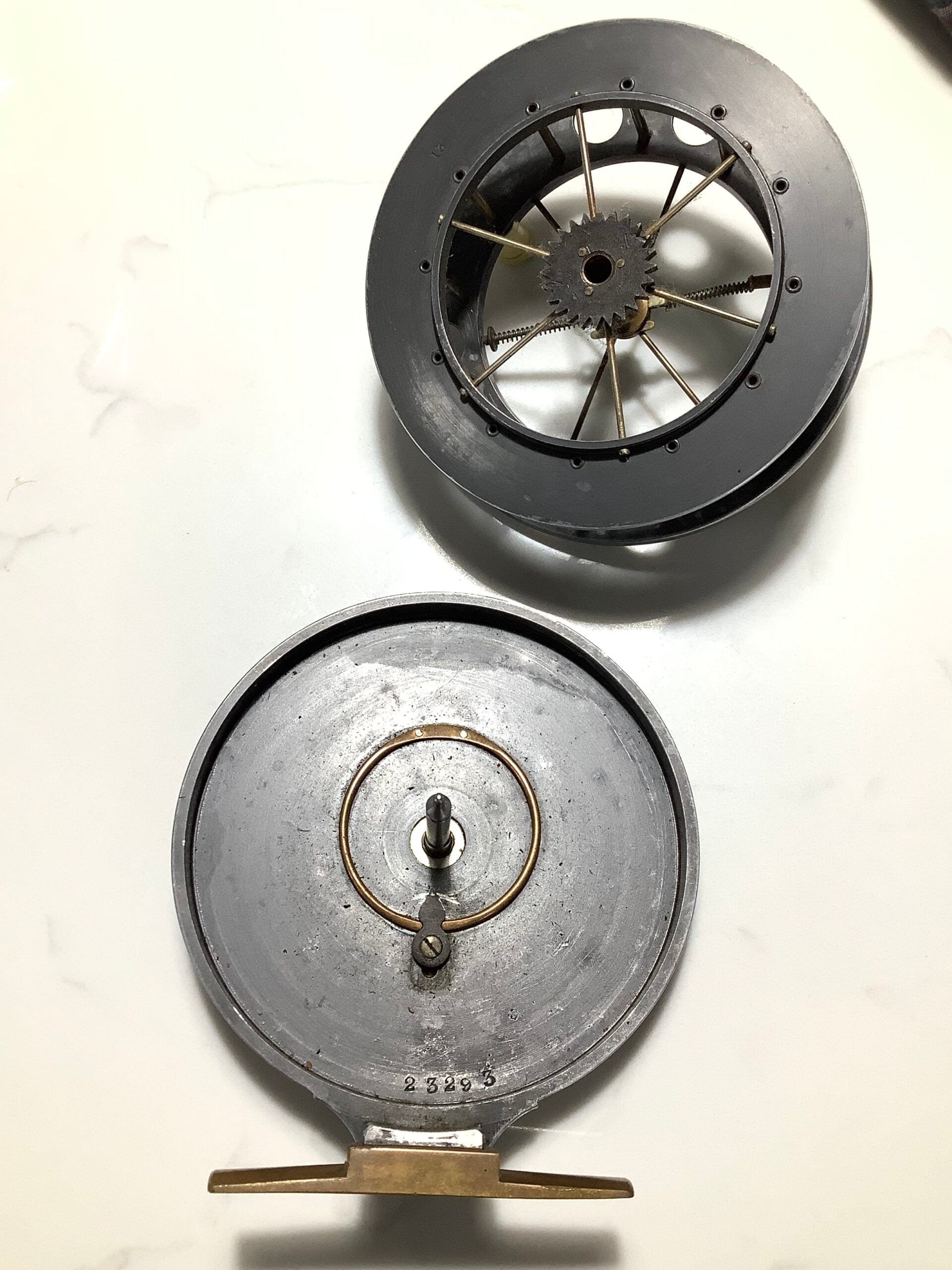 Antique Allcock Aerial 1914 Wide drum Centrepin